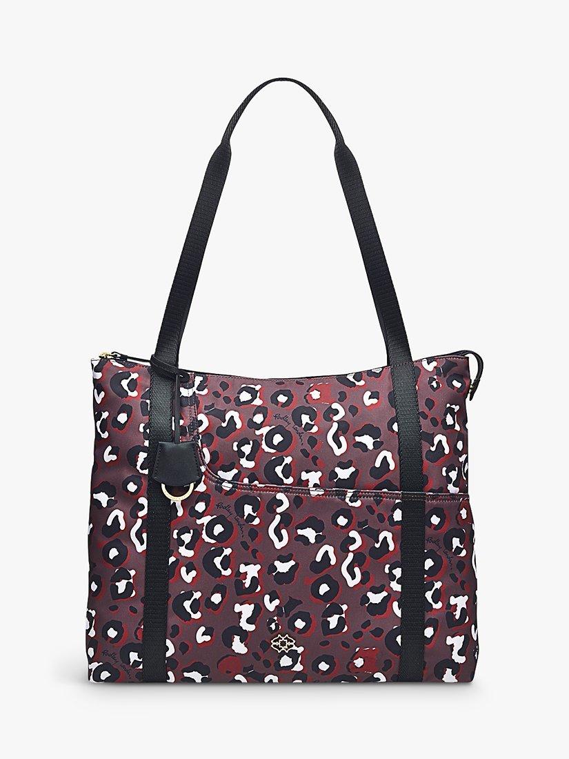 Radley Leopard Medium Shoulder Bag, Walnut