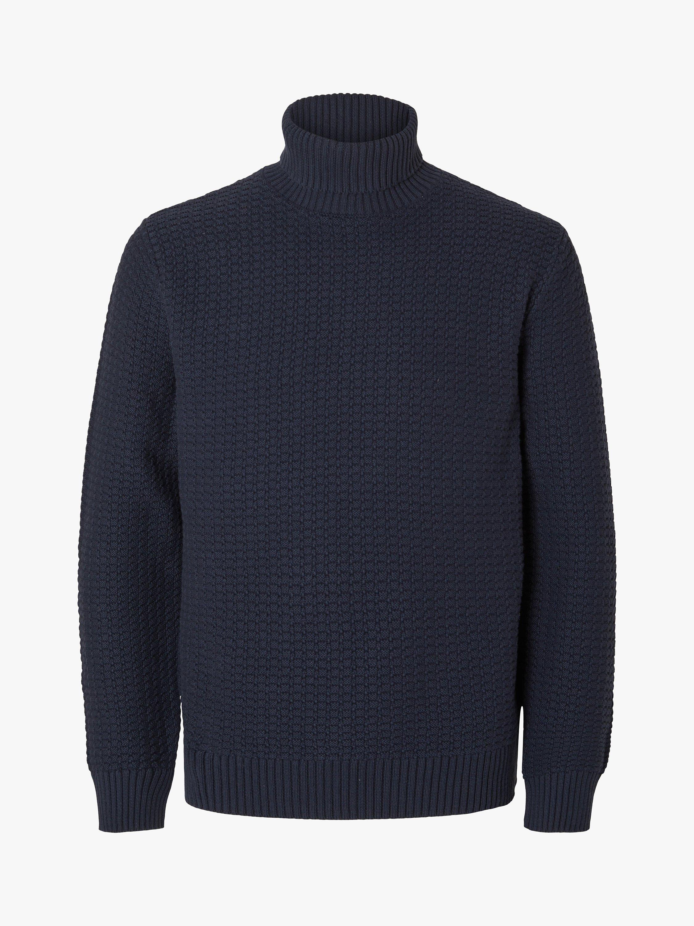 SELECTED HOMME Roll Neck Jumper, Sky Captain