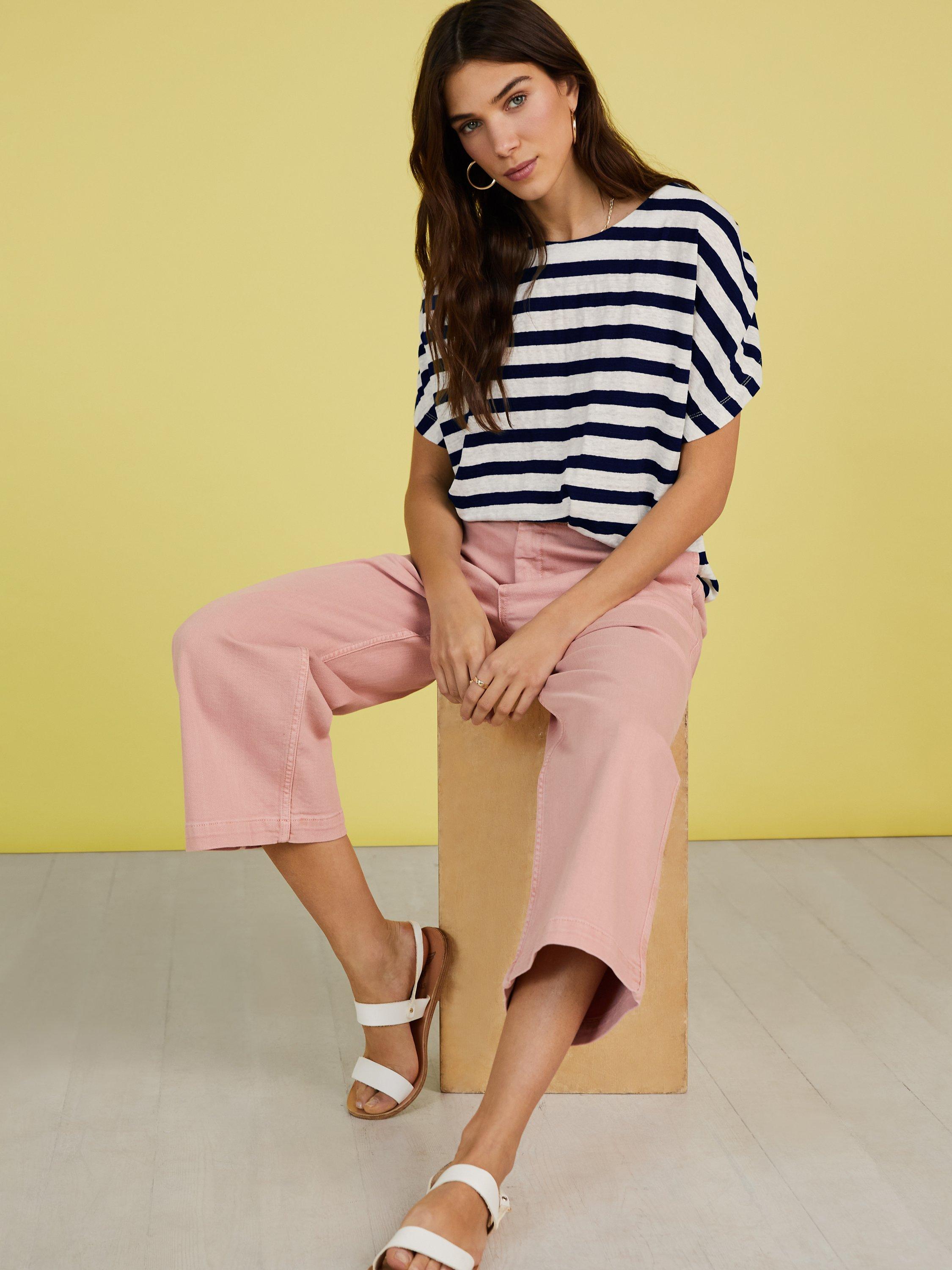 Baukjen Organic Utility Wideleg Crop Jeans