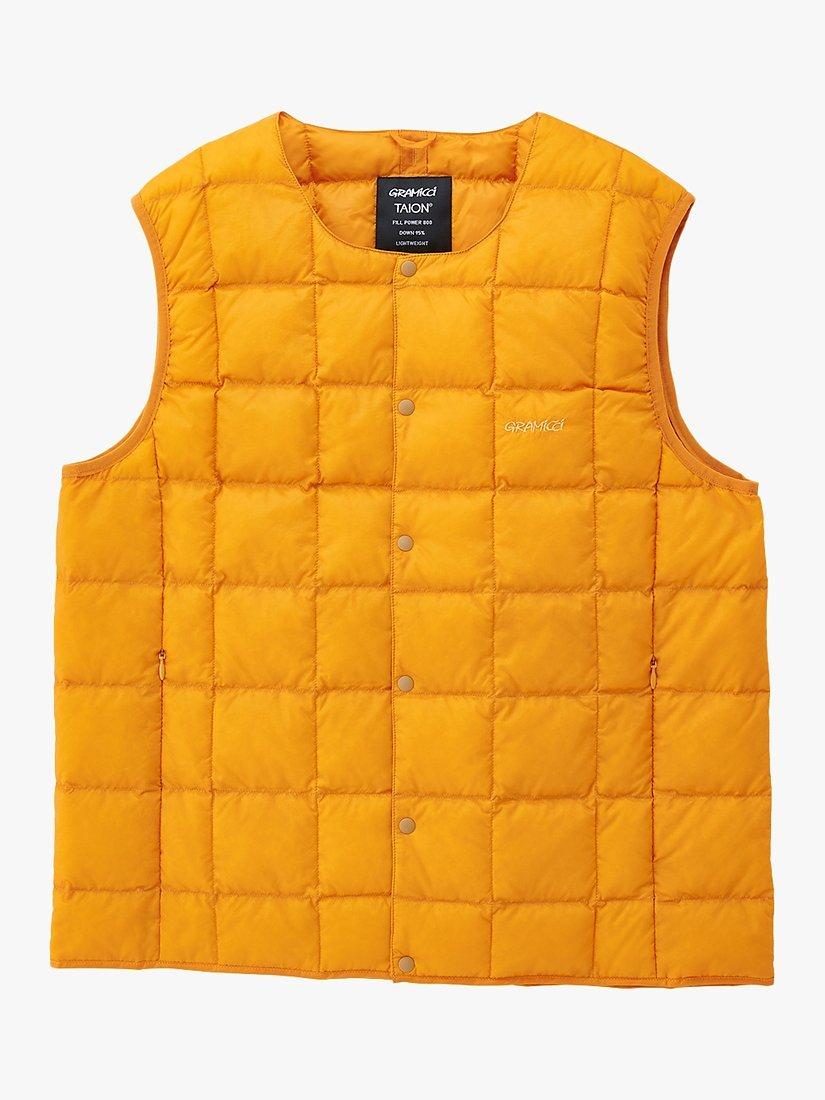 Gramicci Inner Down Vest Gilet, Yellow