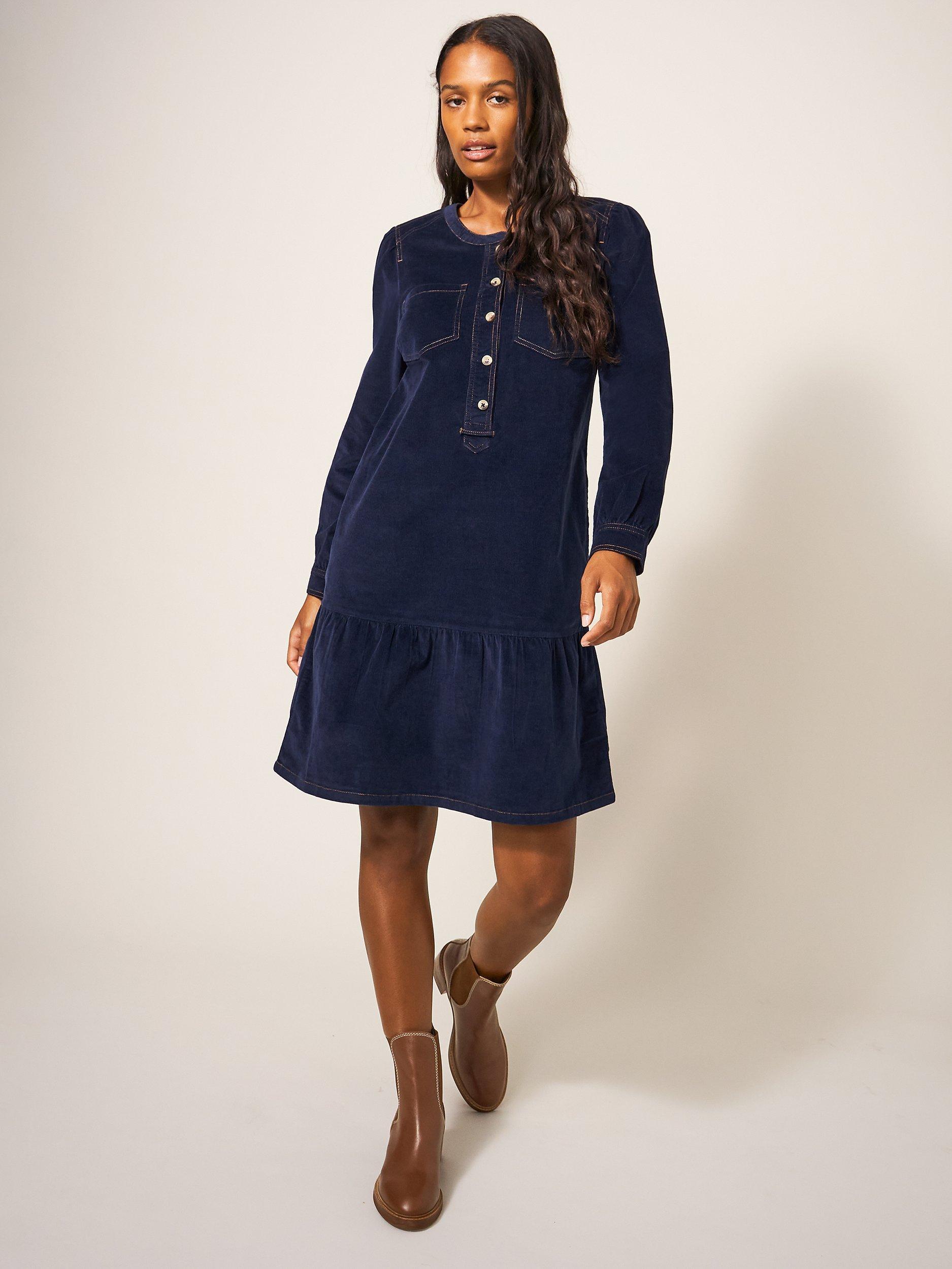 John lewis navy dress best sale