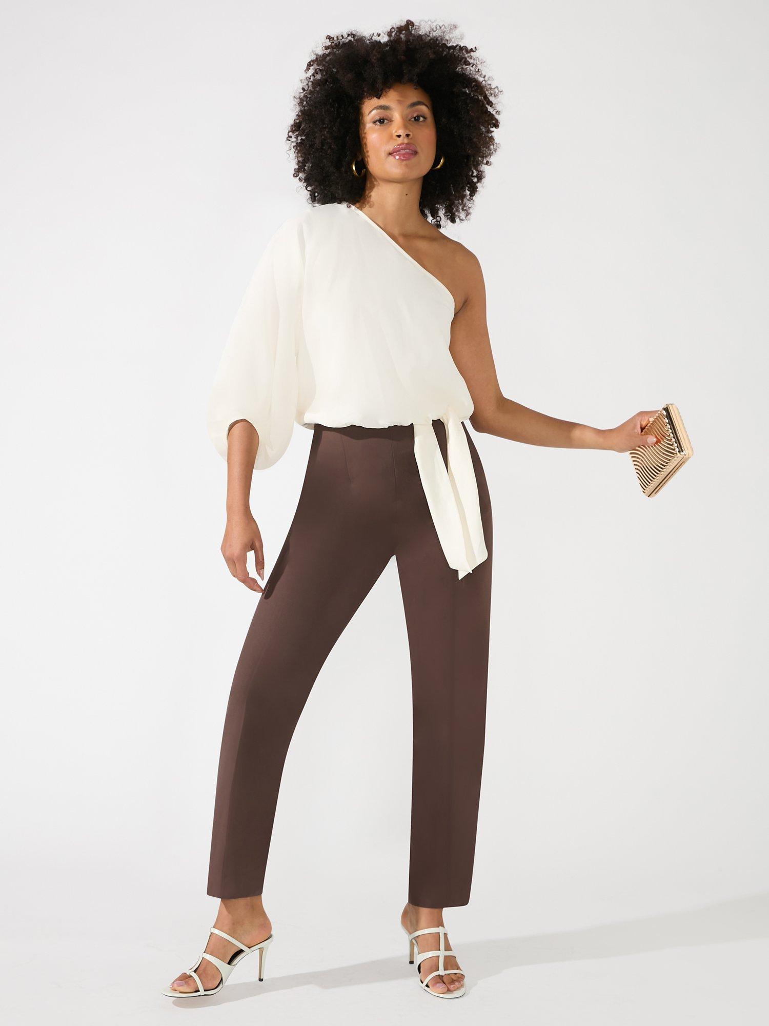 Side zip trousers womens online