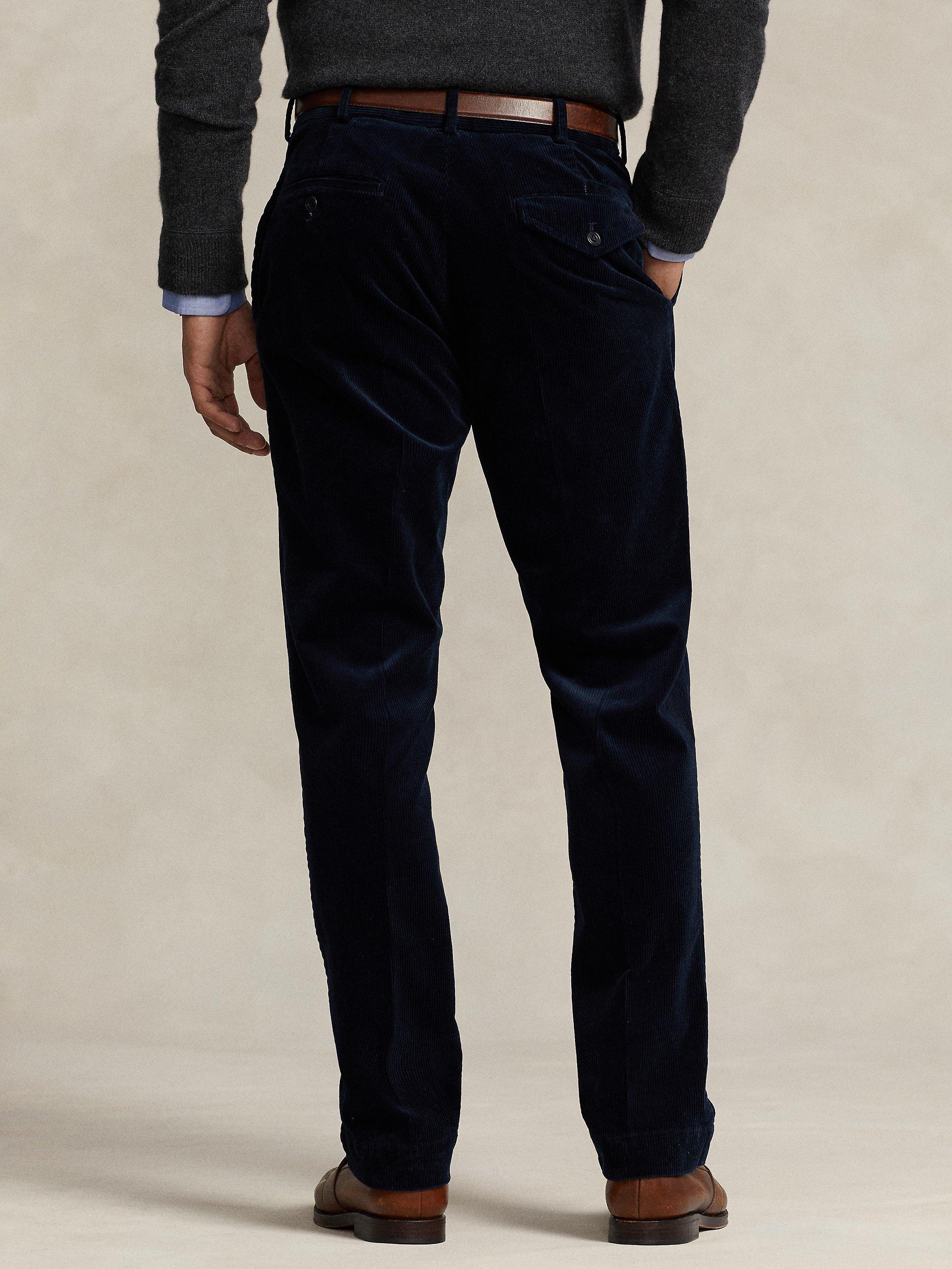 Product image 4 of 5, which shows Ralph Lauren Corduroy Trousers, Aviator Navy, 30R
