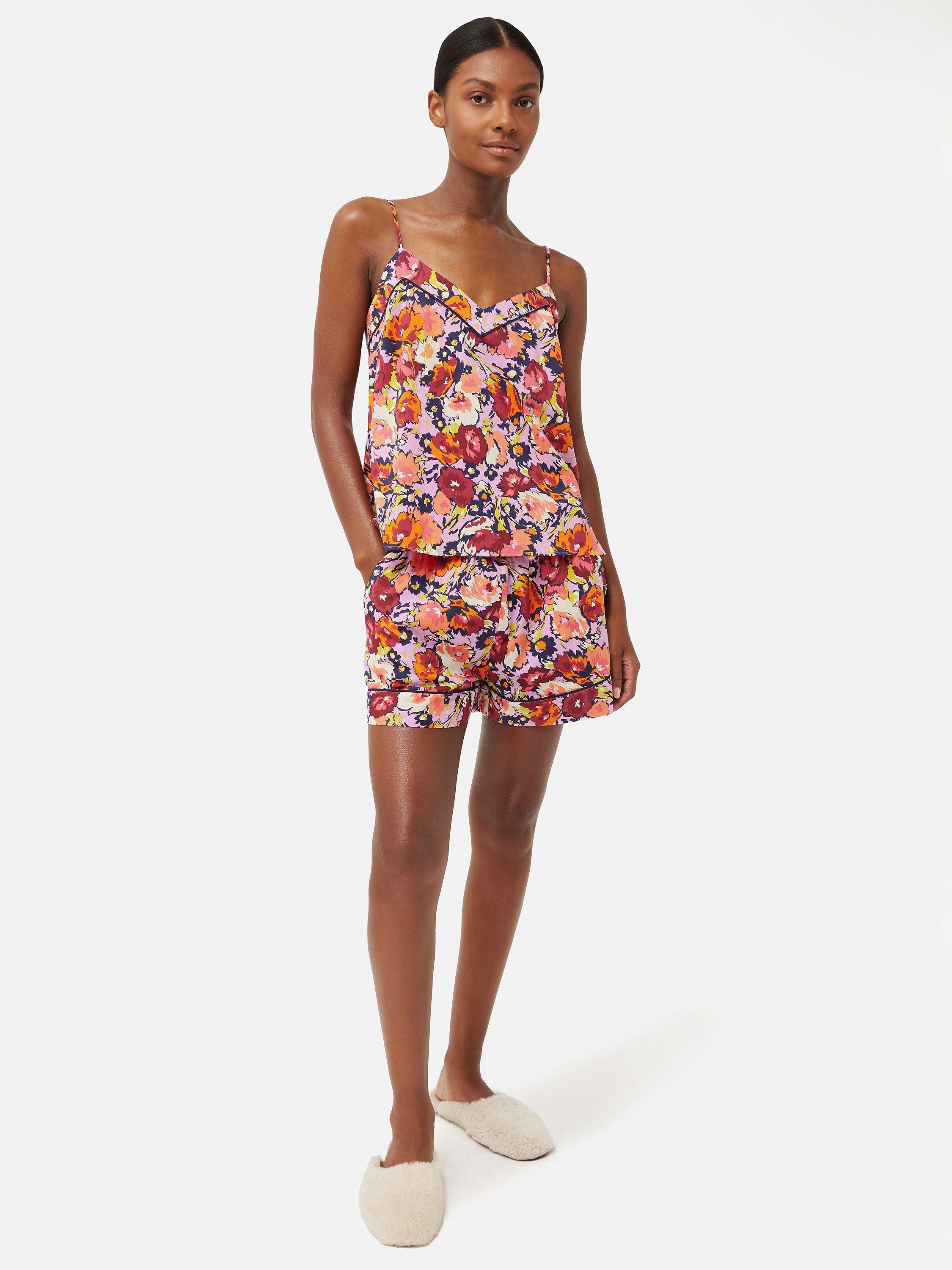 Jigsaw Abstract Meadow Cami & Shorts Pyjama Set, Multi