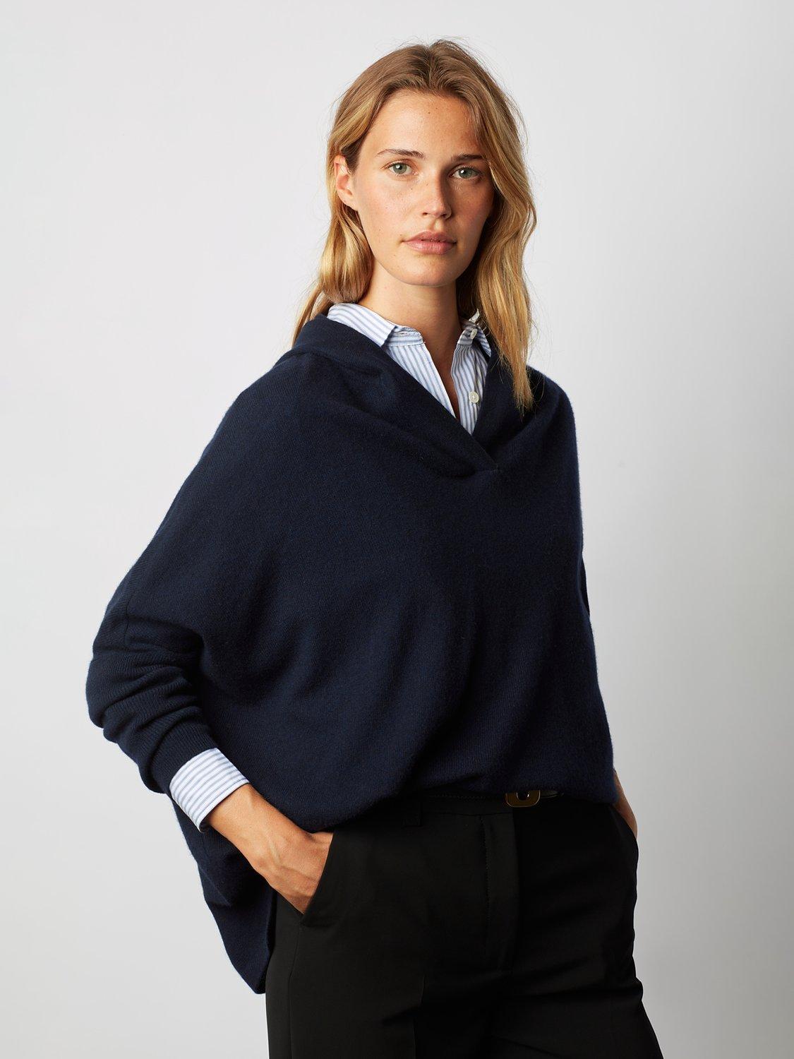 Gerard Darel Lalou Pullover Hooded Jumper, Navy