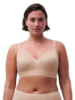 Chantelle Norah Comfort Non-Wired Support Bra, Golden Beige