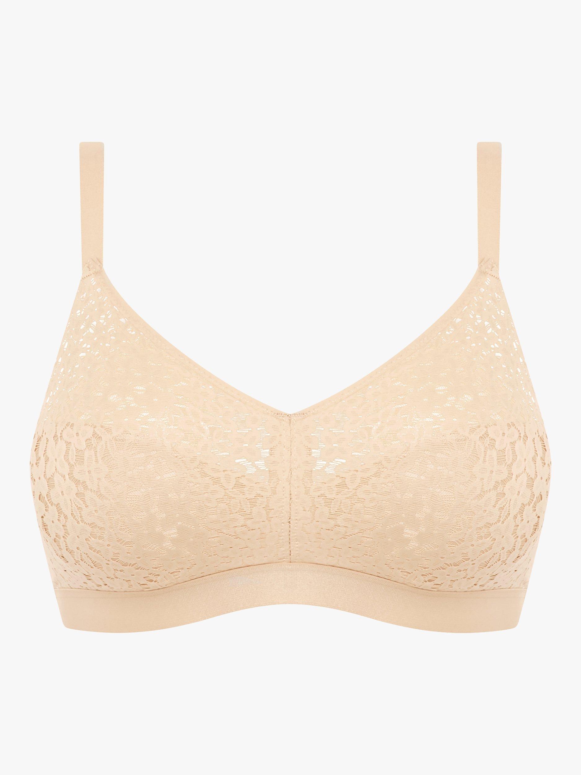 Product image 6 of 6, which shows Chantelle Norah Comfort Non-Wired Support Bra, Golden Beige, 30D