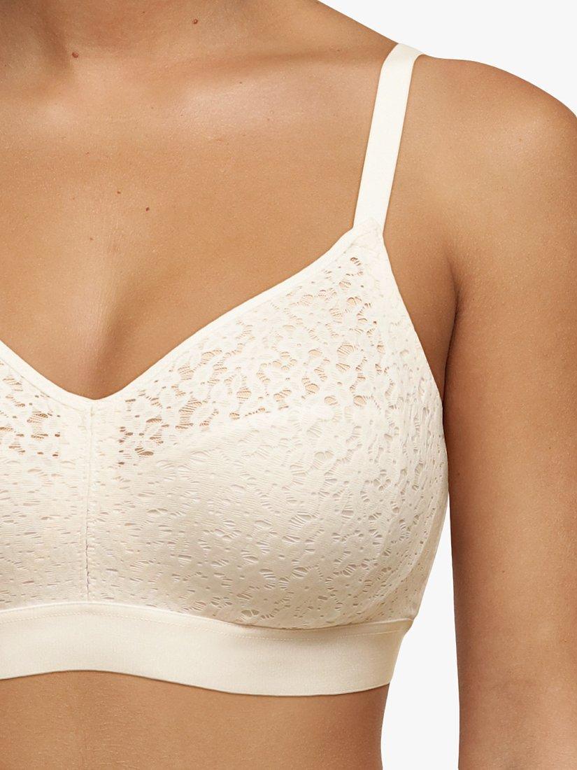 Product image 5 of 5, which shows Chantelle Norah Comfort Non-Wired Support Bra, Pearl, 32D