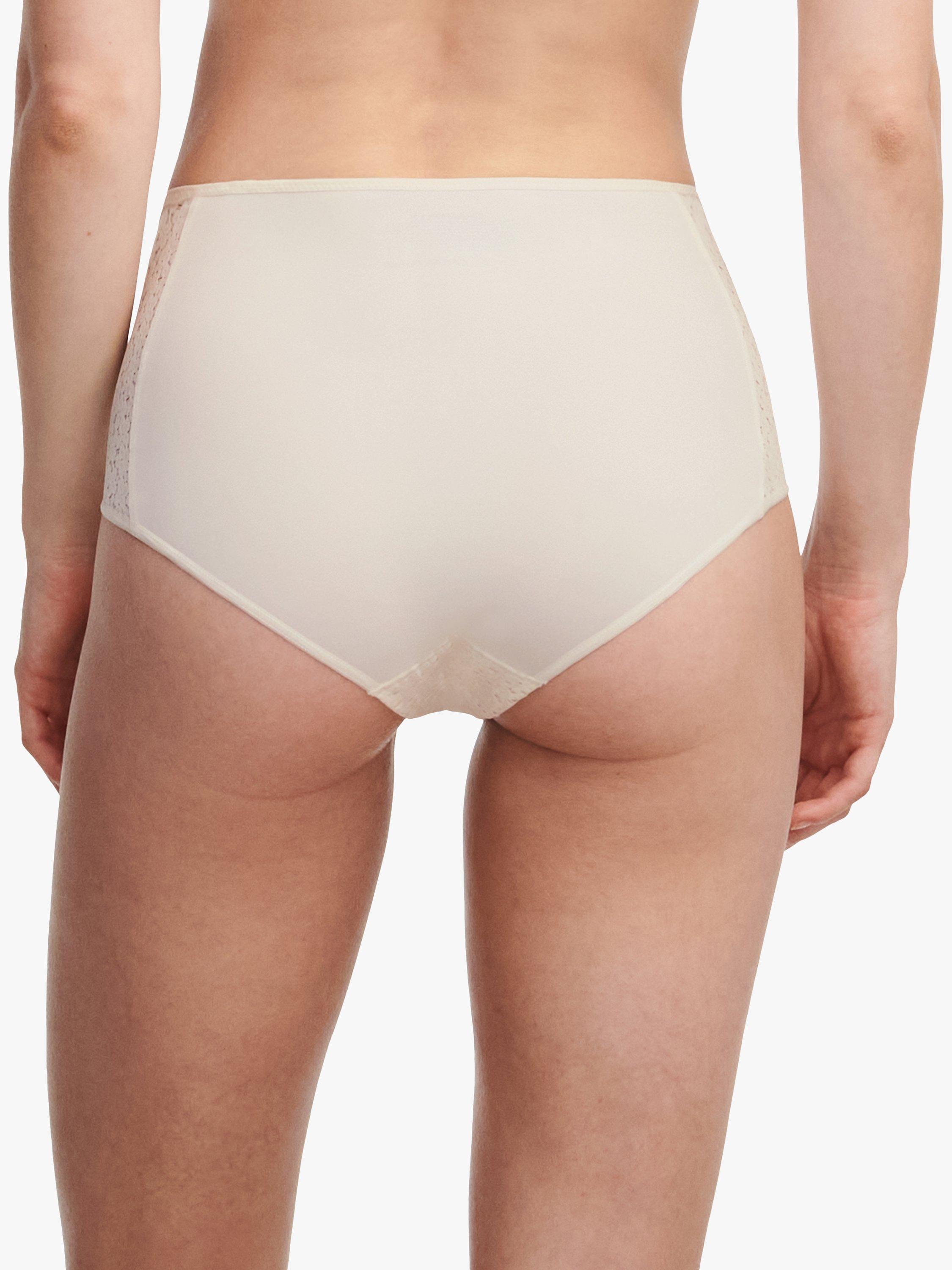 Product image 2 of 4, which shows Chantelle Norah Comfort High Waisted Knickers, Pearl, S