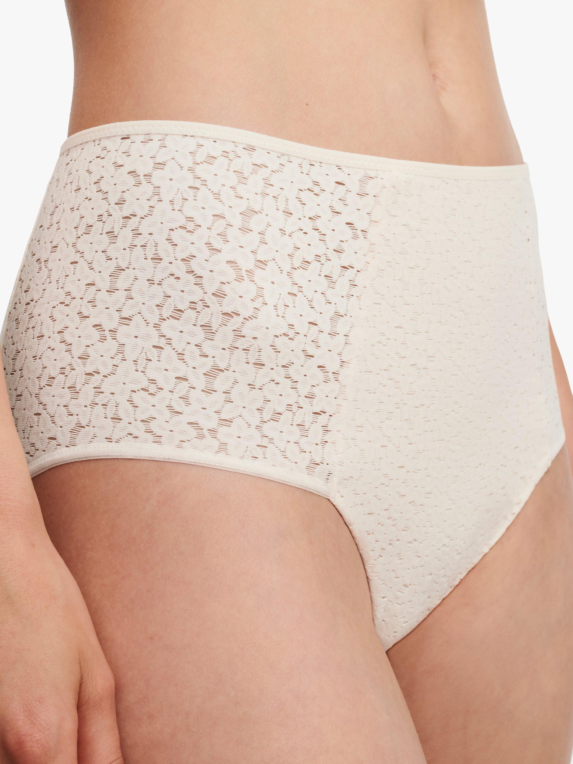 Product image 3 of 4, which shows Chantelle Norah Comfort High Waisted Knickers, Pearl, S