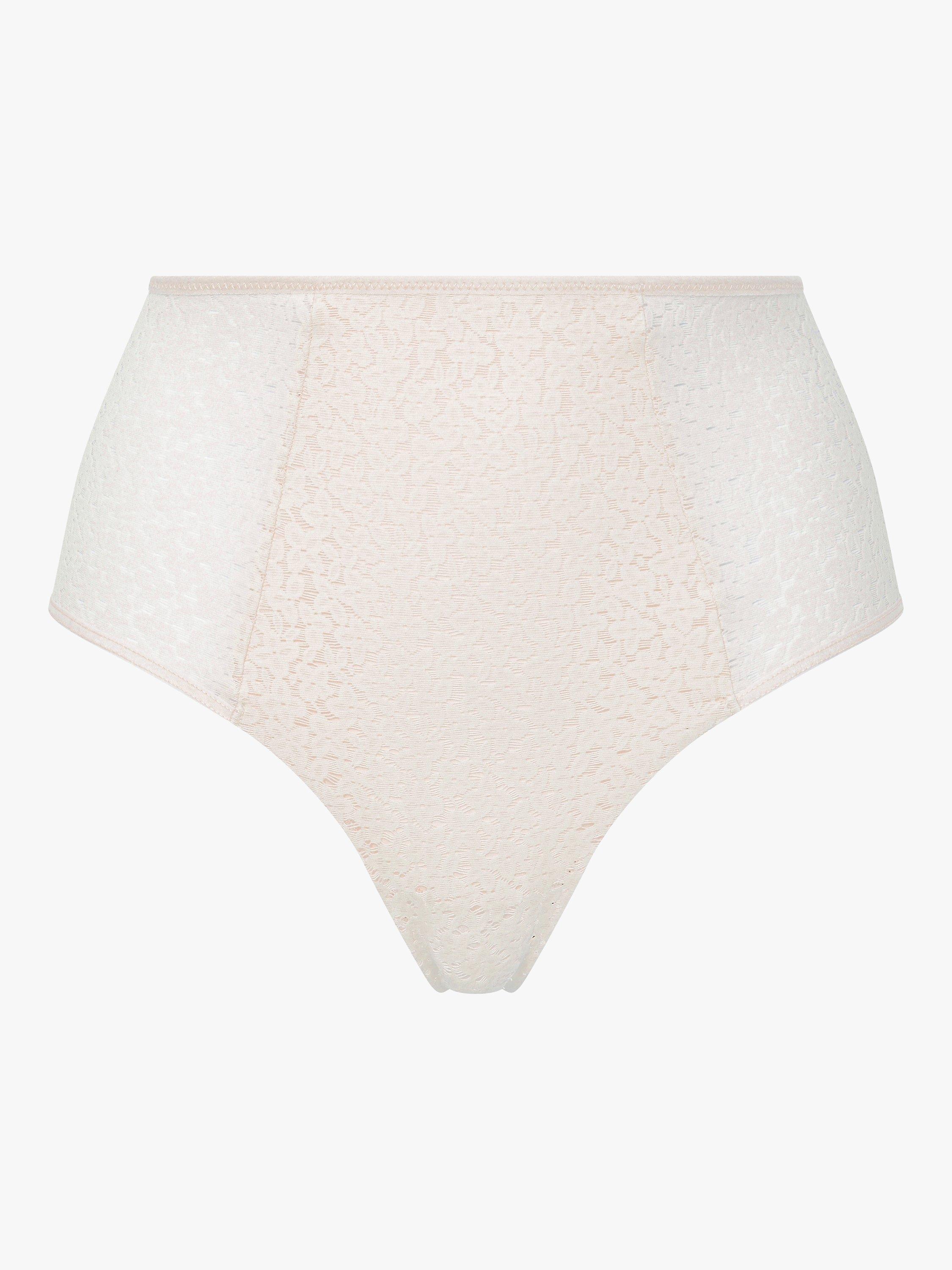 Product image 4 of 4, which shows Chantelle Norah Comfort High Waisted Knickers, Pearl, S
