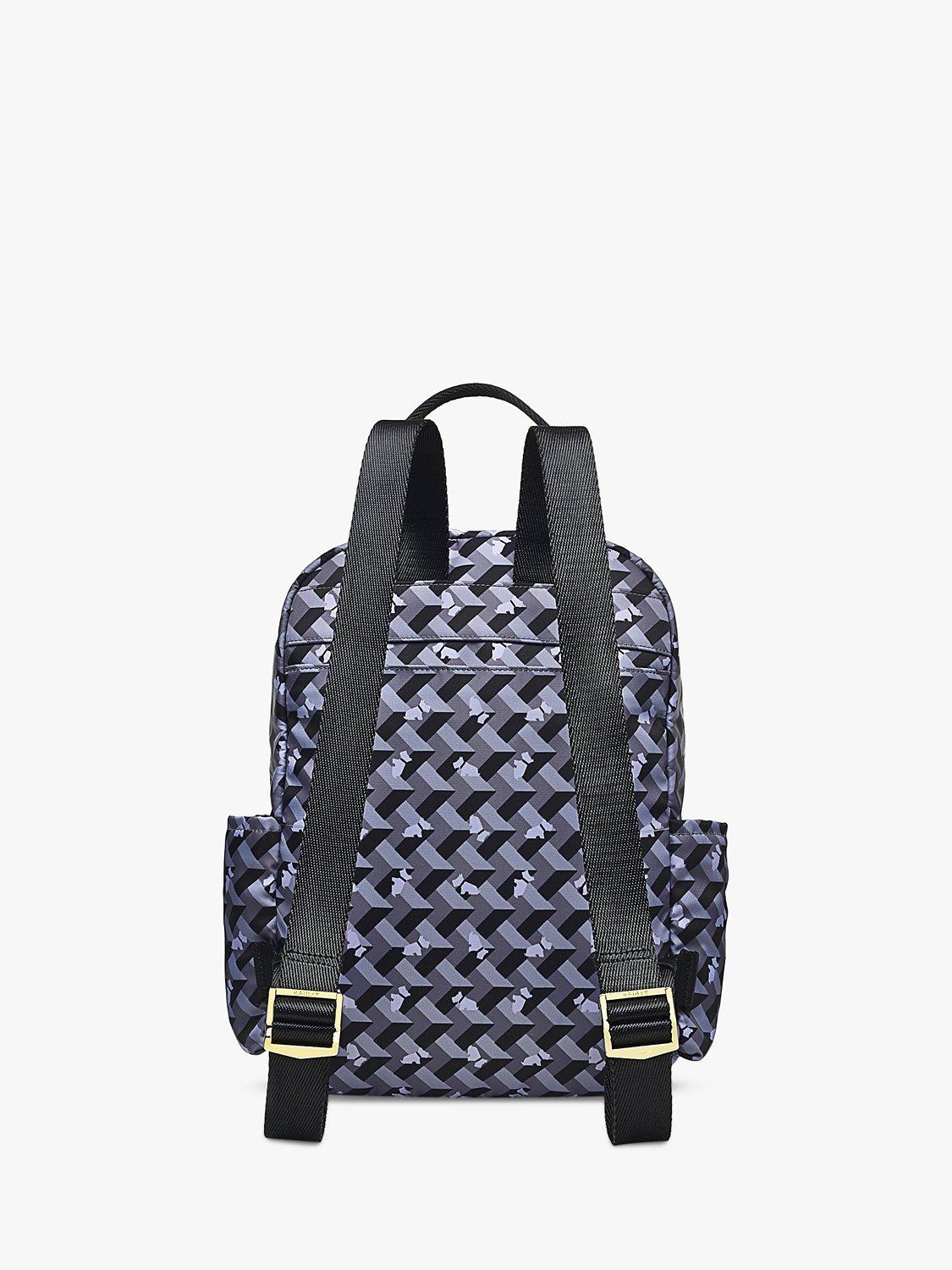Radley Finsbury Park Geo Dog Print Medium Backpack Thunder
