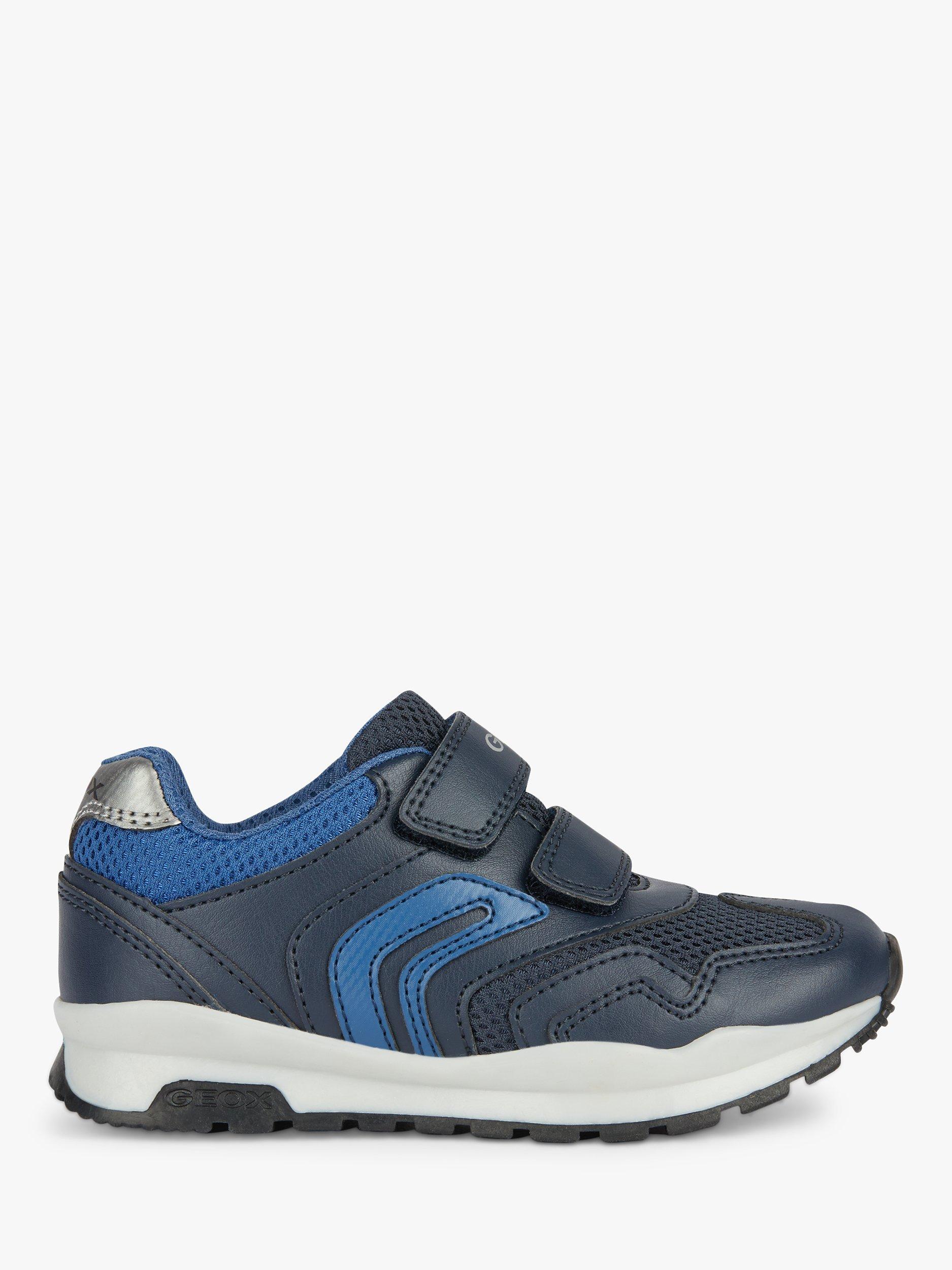Geox Kids' Pavel Riptape Trainers, Navy/Avio