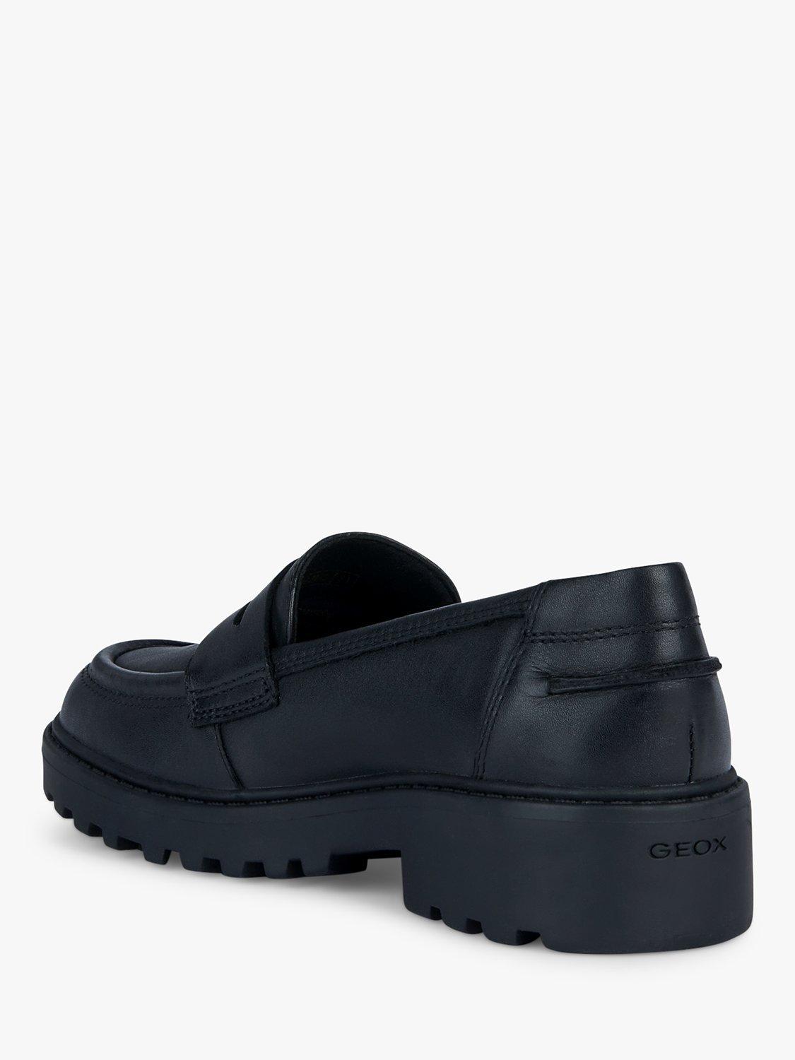 Product image 3 of 6, which shows Geox Kids' Casey Slip On Leather Loafer School Shoes, Black, 40