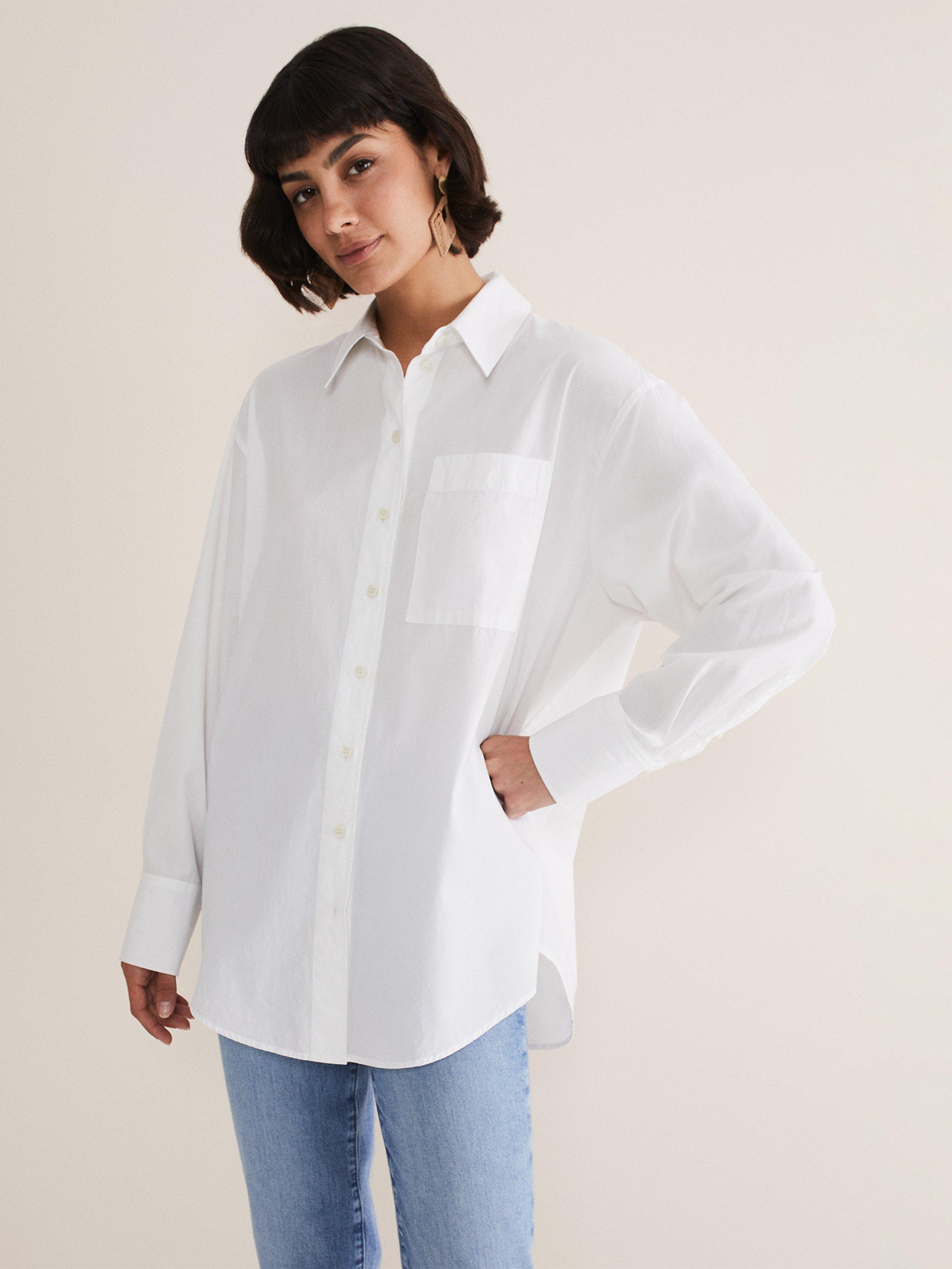 Phase Eight The Boyfriend Shirt, White, 8