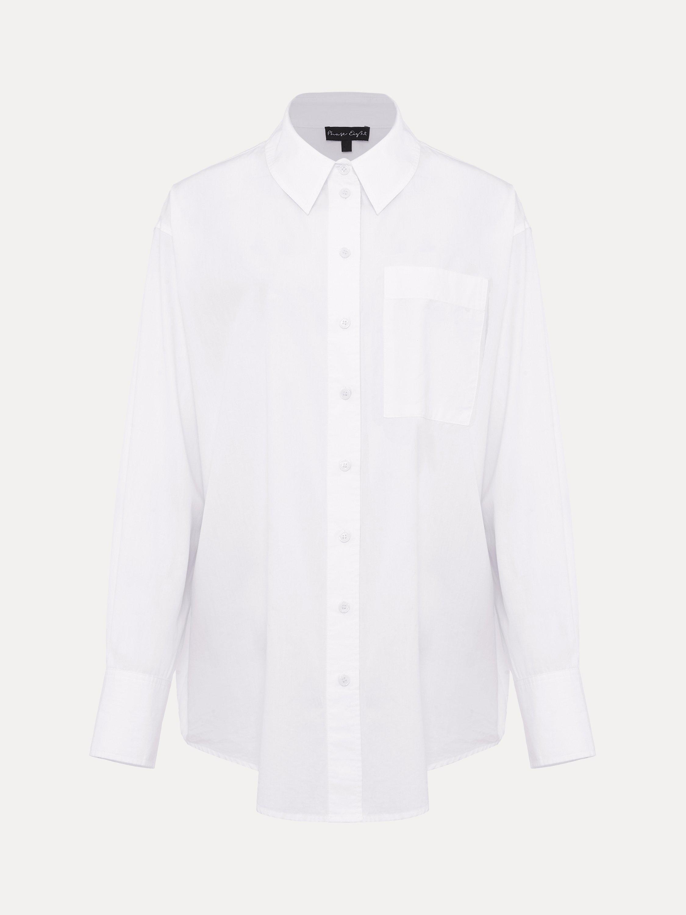 Phase Eight The Boyfriend Shirt, White, 8