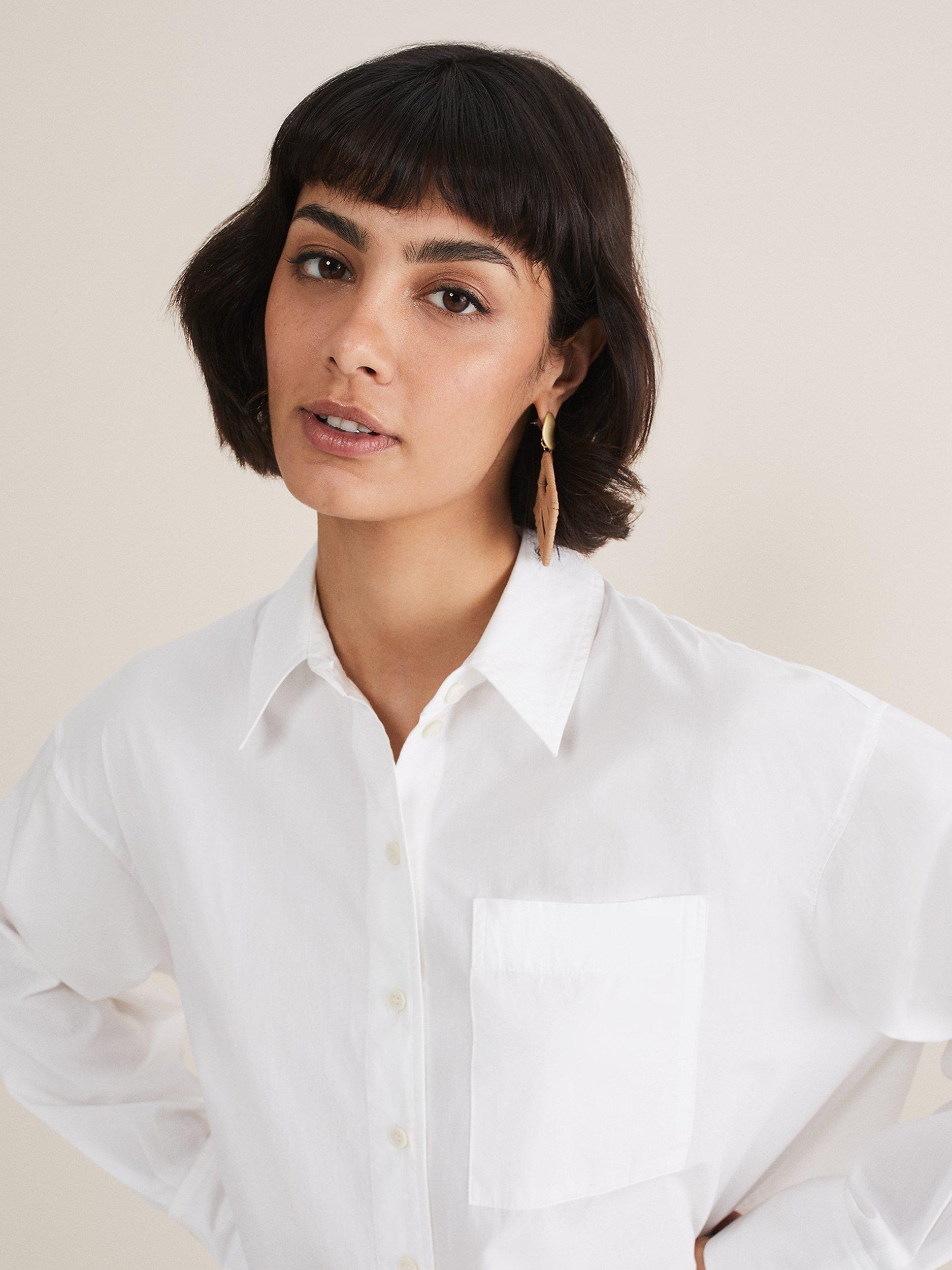 Phase Eight The Boyfriend Shirt, White, 8