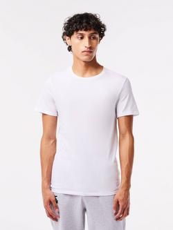 Lacoste Crew Neck Slim T-Shirts, Pack of 3 - view 2, Black/White/Grey