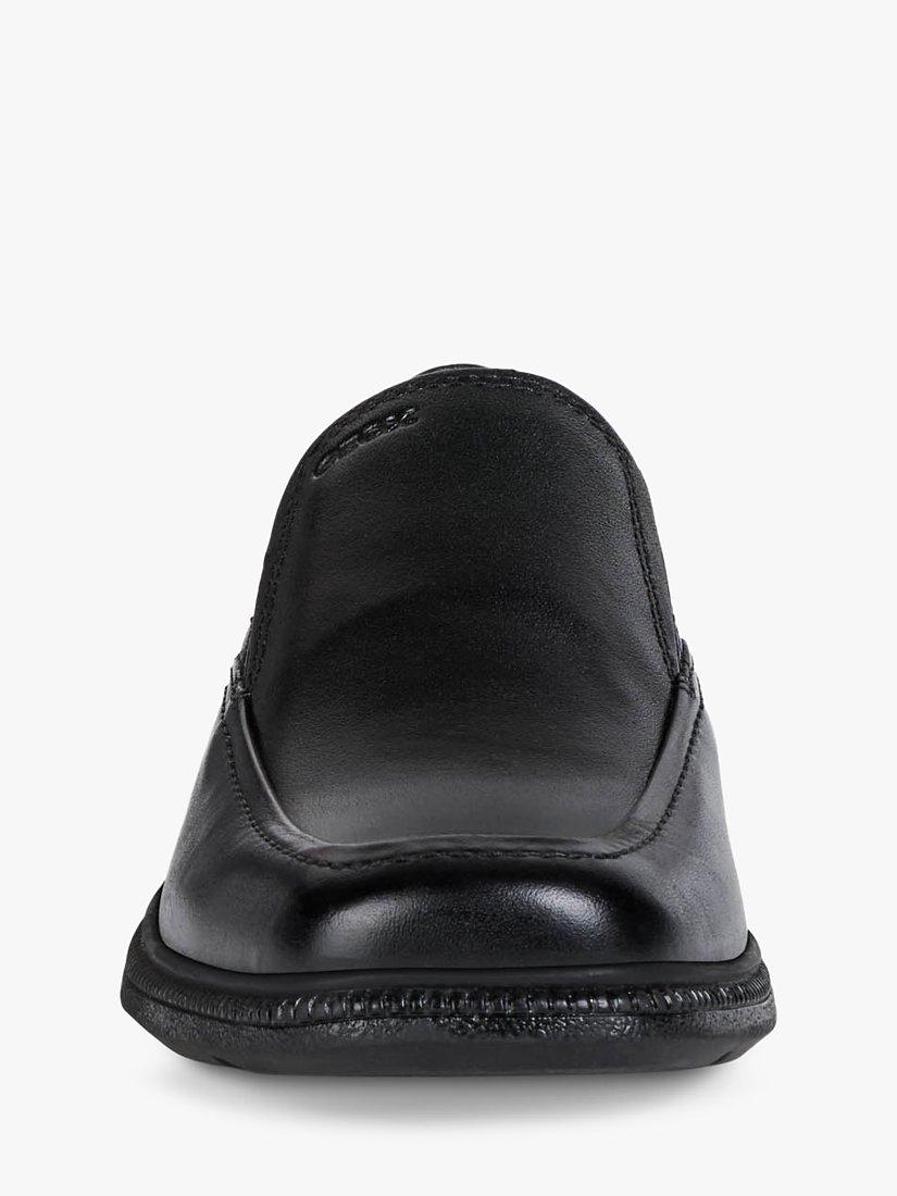 Product image 3 of 7, which shows Geox Kids' Federico Leather Slip-on School Shoes, Black, EU35