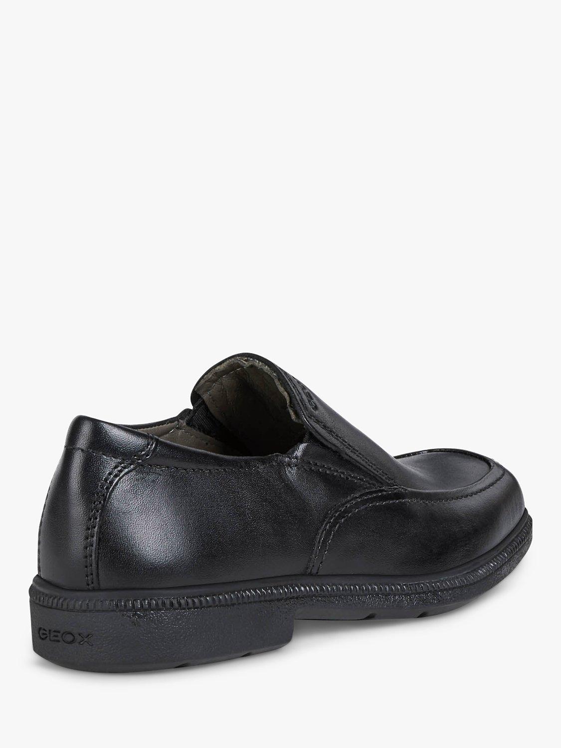 Product image 5 of 7, which shows Geox Kids' Federico Leather Slip-on School Shoes, Black, EU35