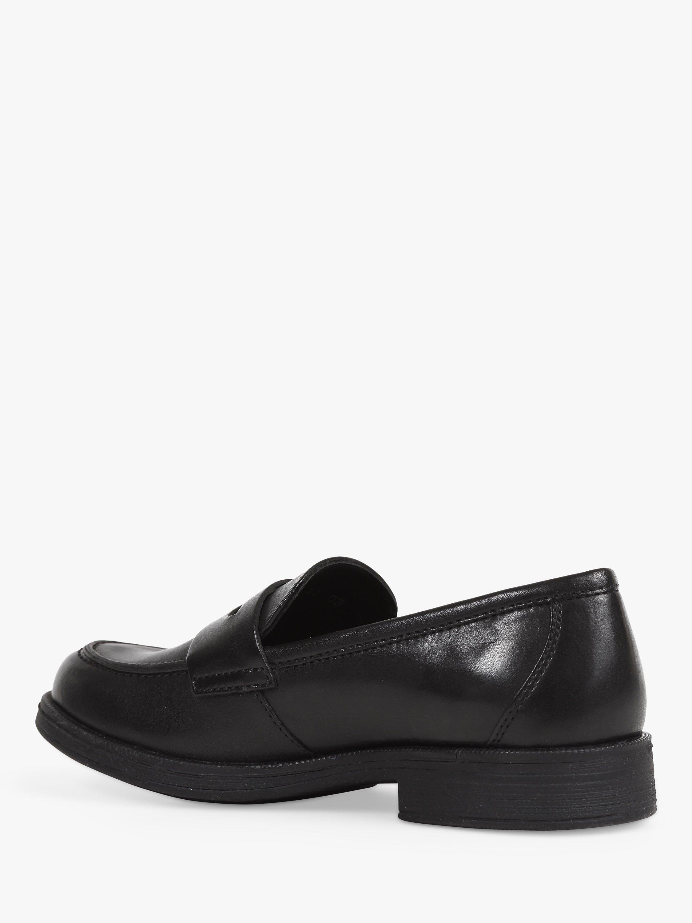 Product image 4 of 7, which shows Geox Kids' Agata Slip On Leather Loafers, Black, 37