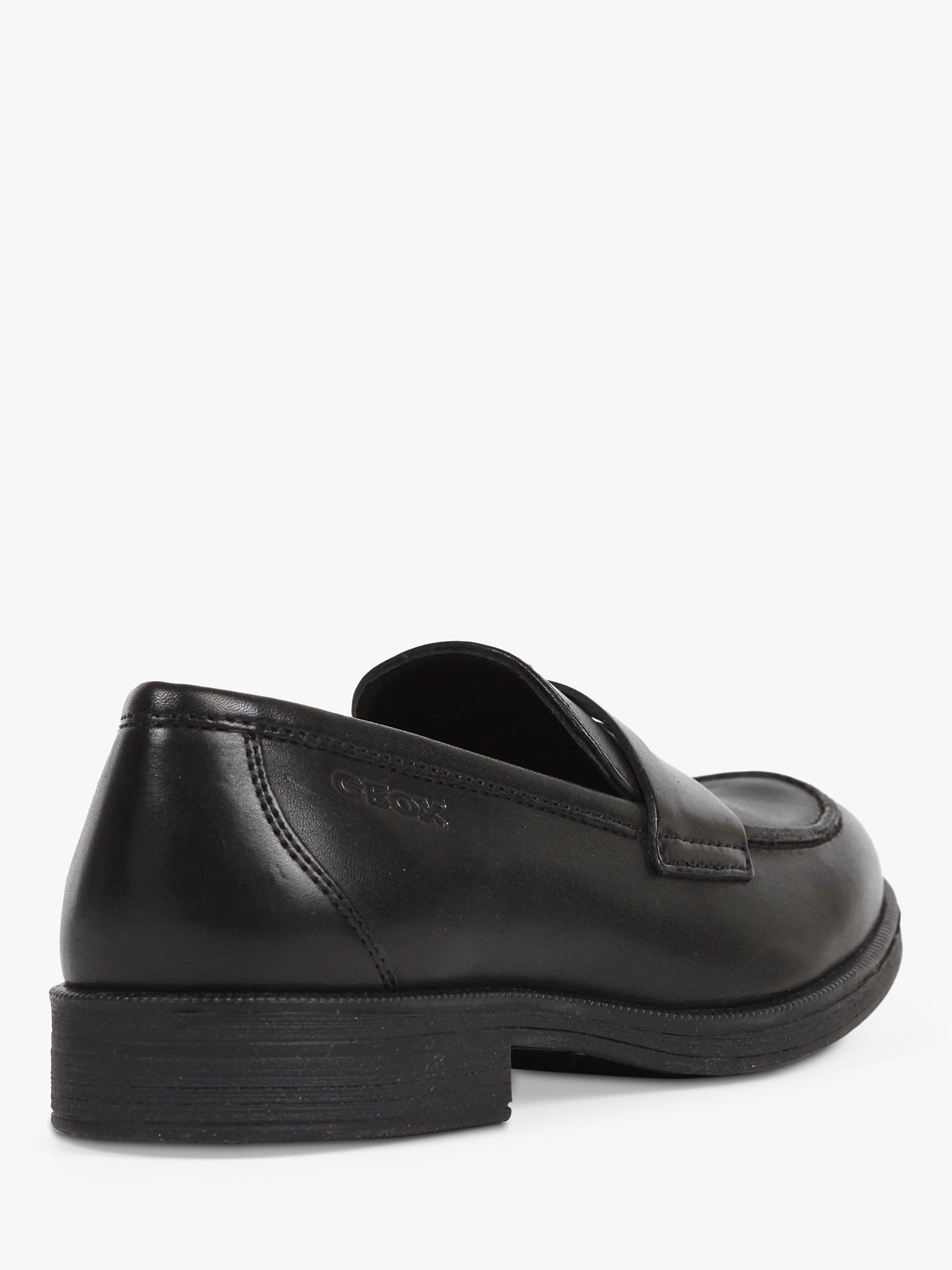 Product image 5 of 7, which shows Geox Kids' Agata Slip On Leather Loafers, Black, 37