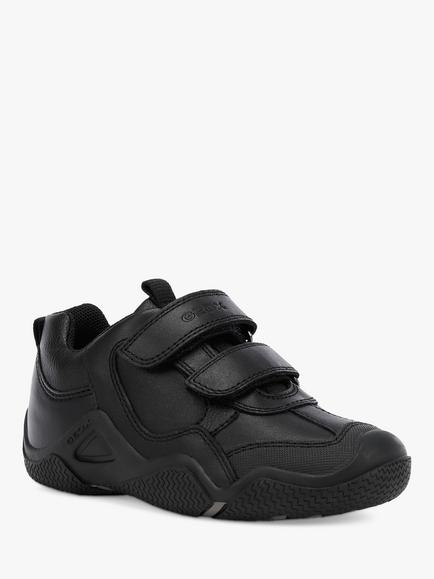 Geox Kids' Wader Riptape Trainers, Black - view 2, Black
