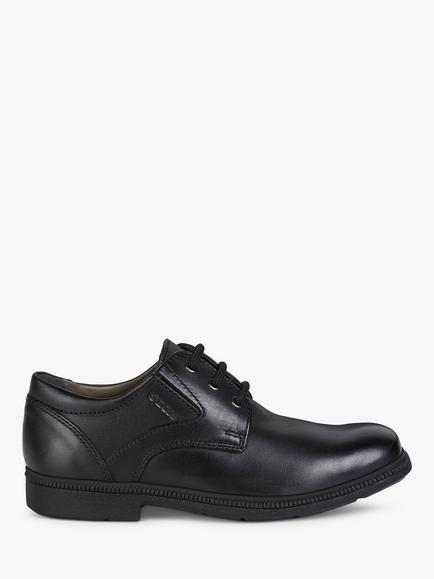 Geox Kids' Federico School Shoes, Black, Black