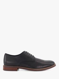 Dune London Stanley Leather Derby Shoes, Black-leather