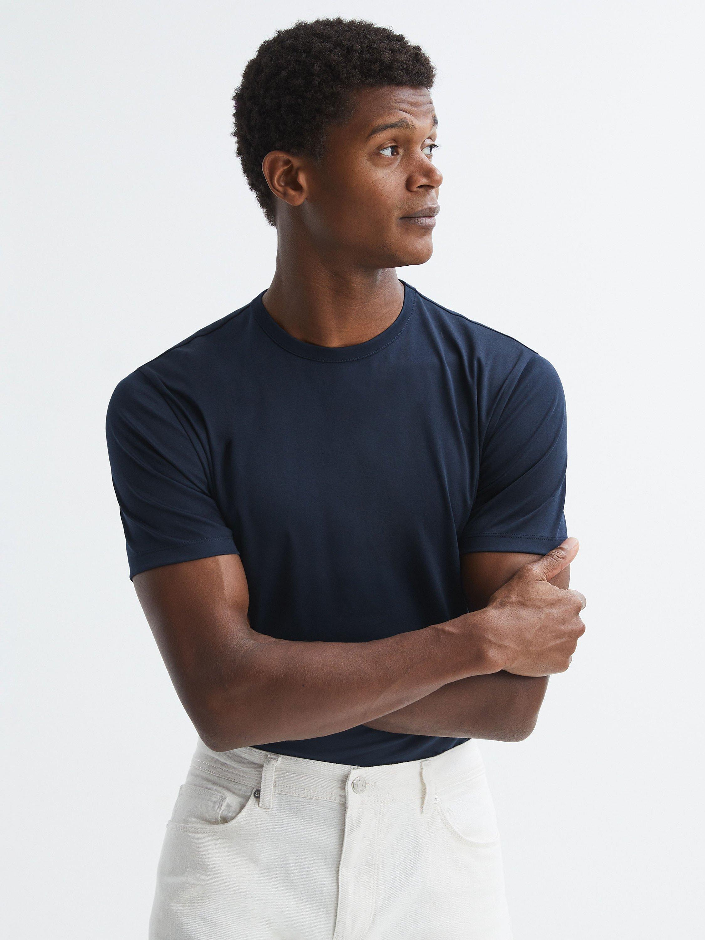 Reiss Day Regular Fit T-shirt, Navy