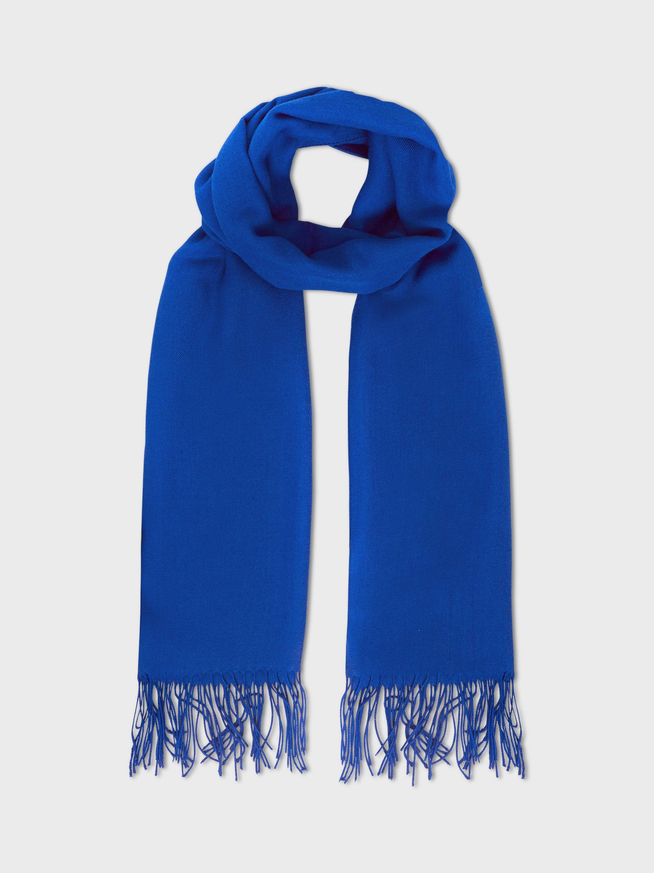 Hobbs Matilda Fringe Scarf, Regal Blue