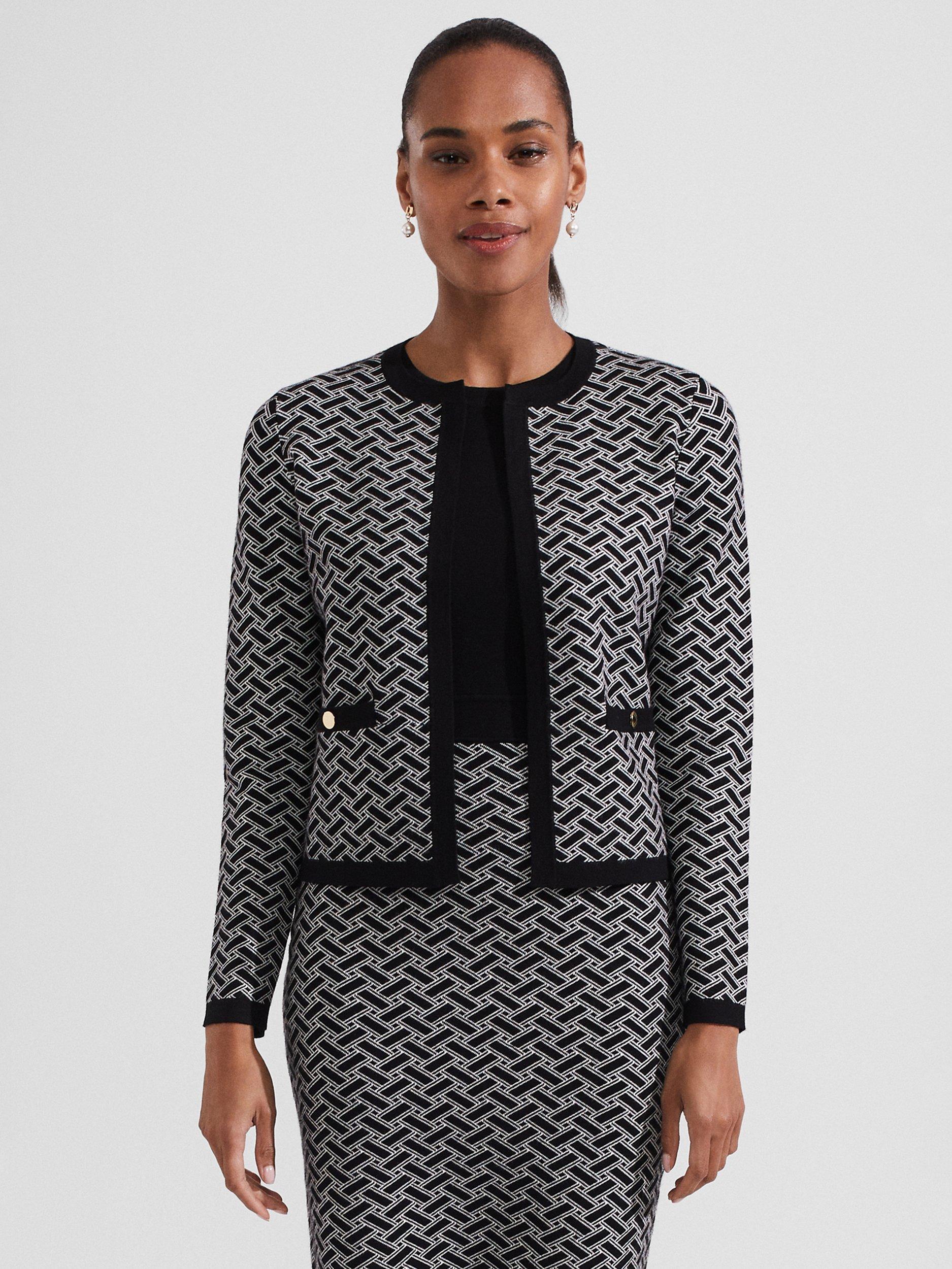 Hobbs Perrie Jacket, Black/Ivory