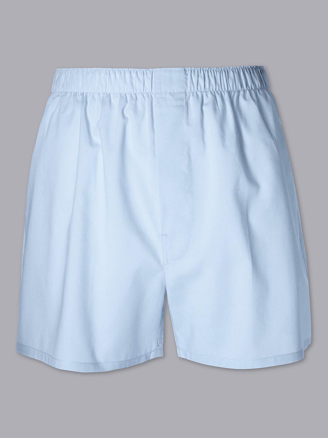 Charles Tyrwhitt Woven Cotton Boxers, Sky Blue