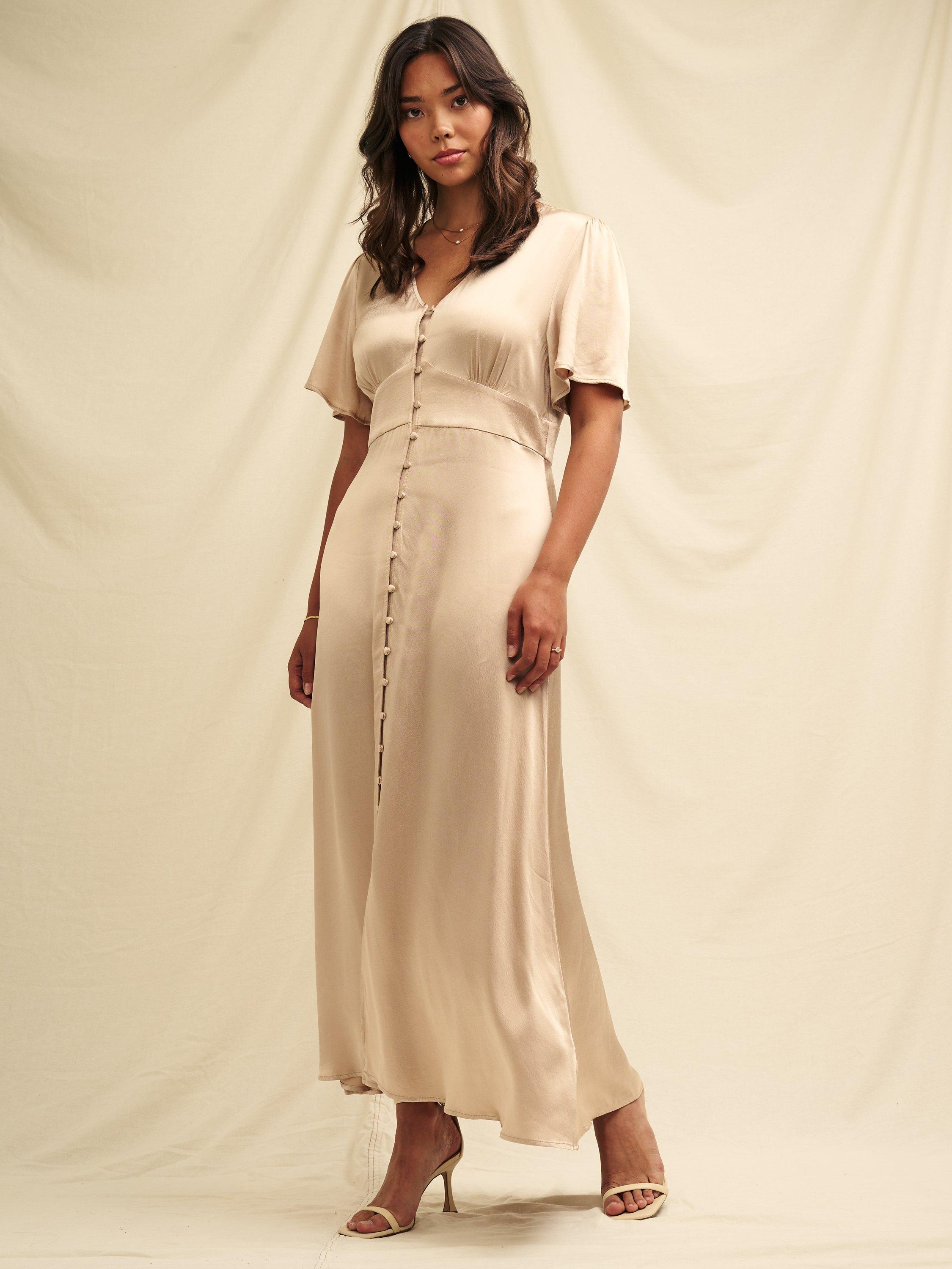 Nobody's Child Erin Satin Maxi Dress