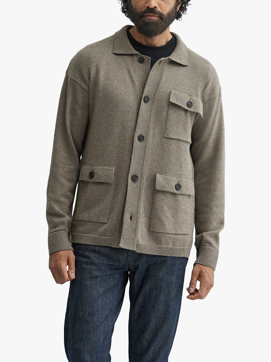 Oliver Sweeney Knitted Cotton Cardigan, Brown
