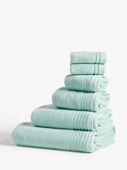 John Lewis Ultra Soft Cotton Towels, Duck Egg