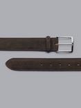 Charles Tyrwhitt Made in England Suede Belt, Chocolate