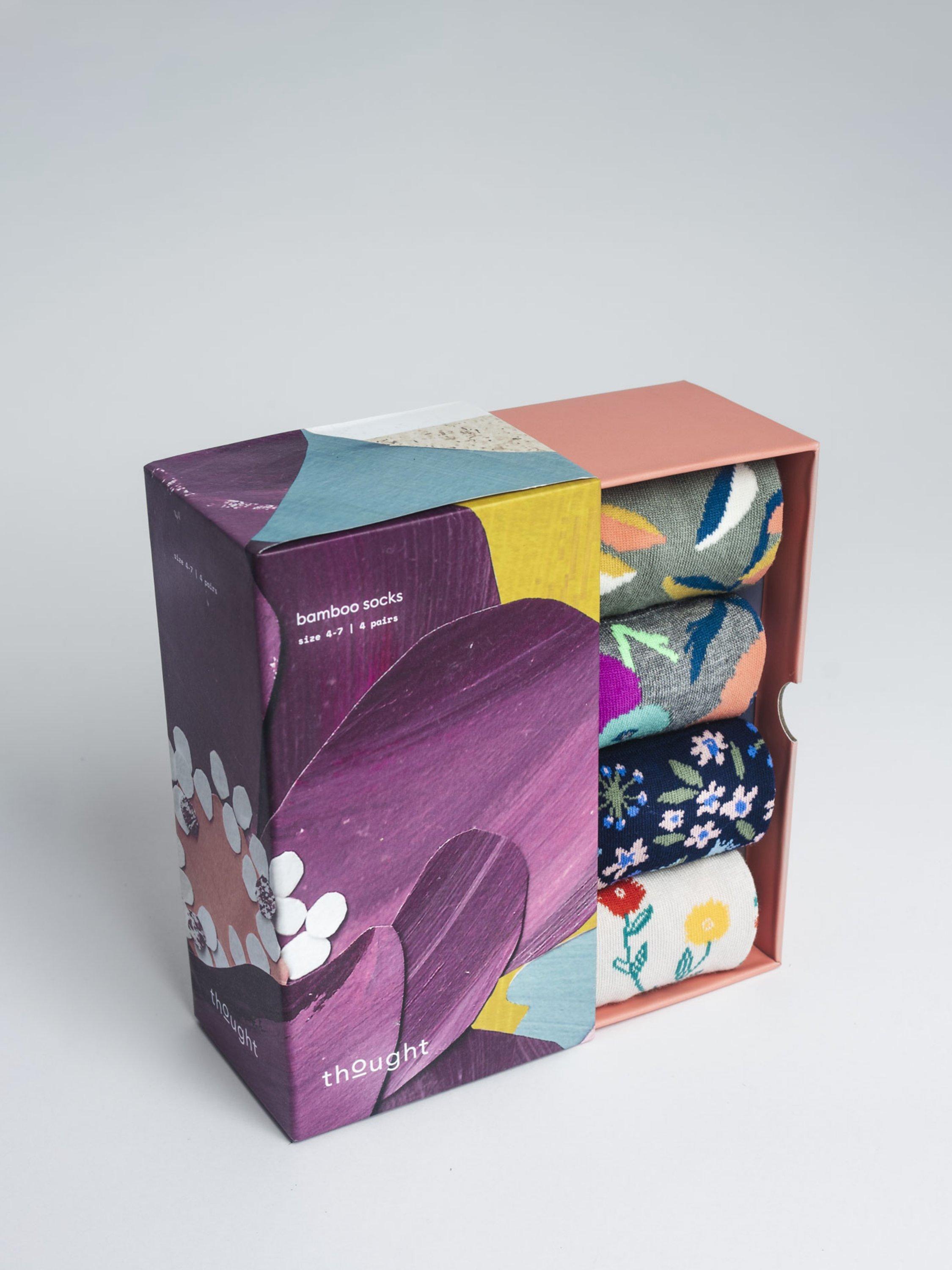 Thought Bamboo Flavia Sock Box, Multi