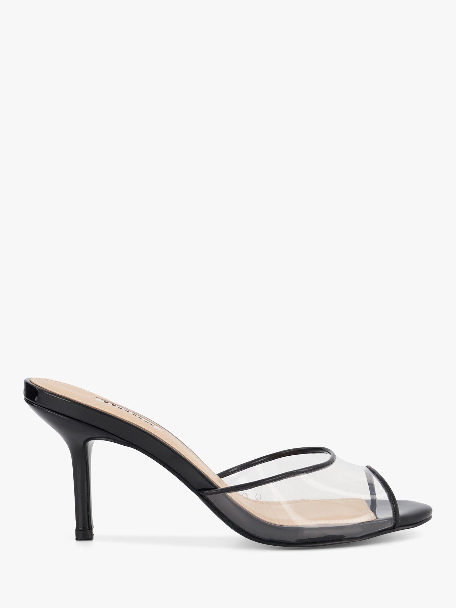 Dune Markie Vinyl Vamp Mule, Black