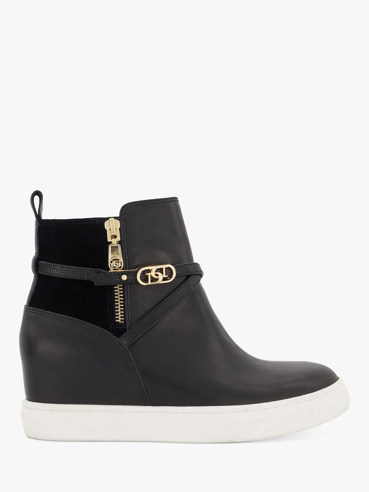 Dune Emersons Hidden Wedge Boot, Black