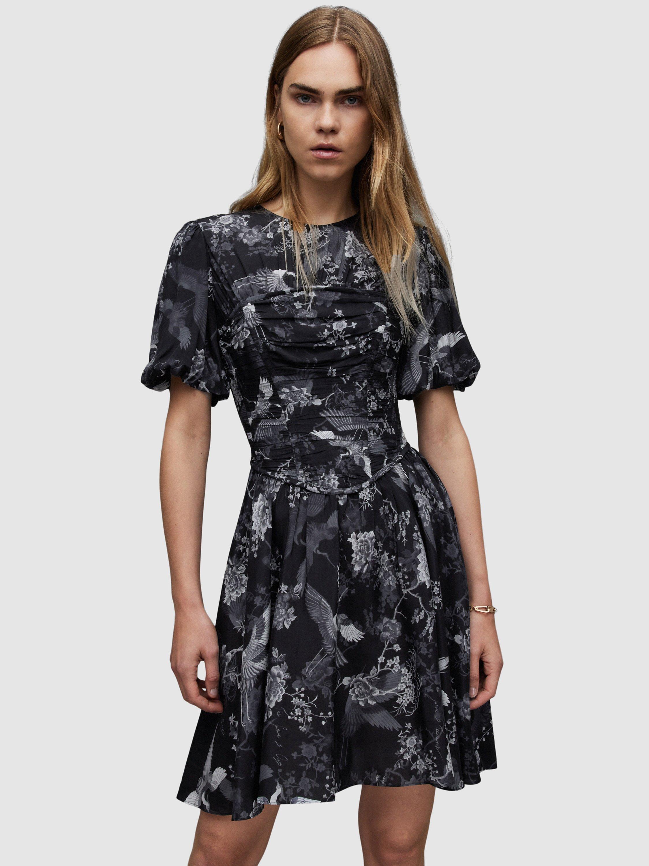 AllSaints Ali Peggy Dress, Black