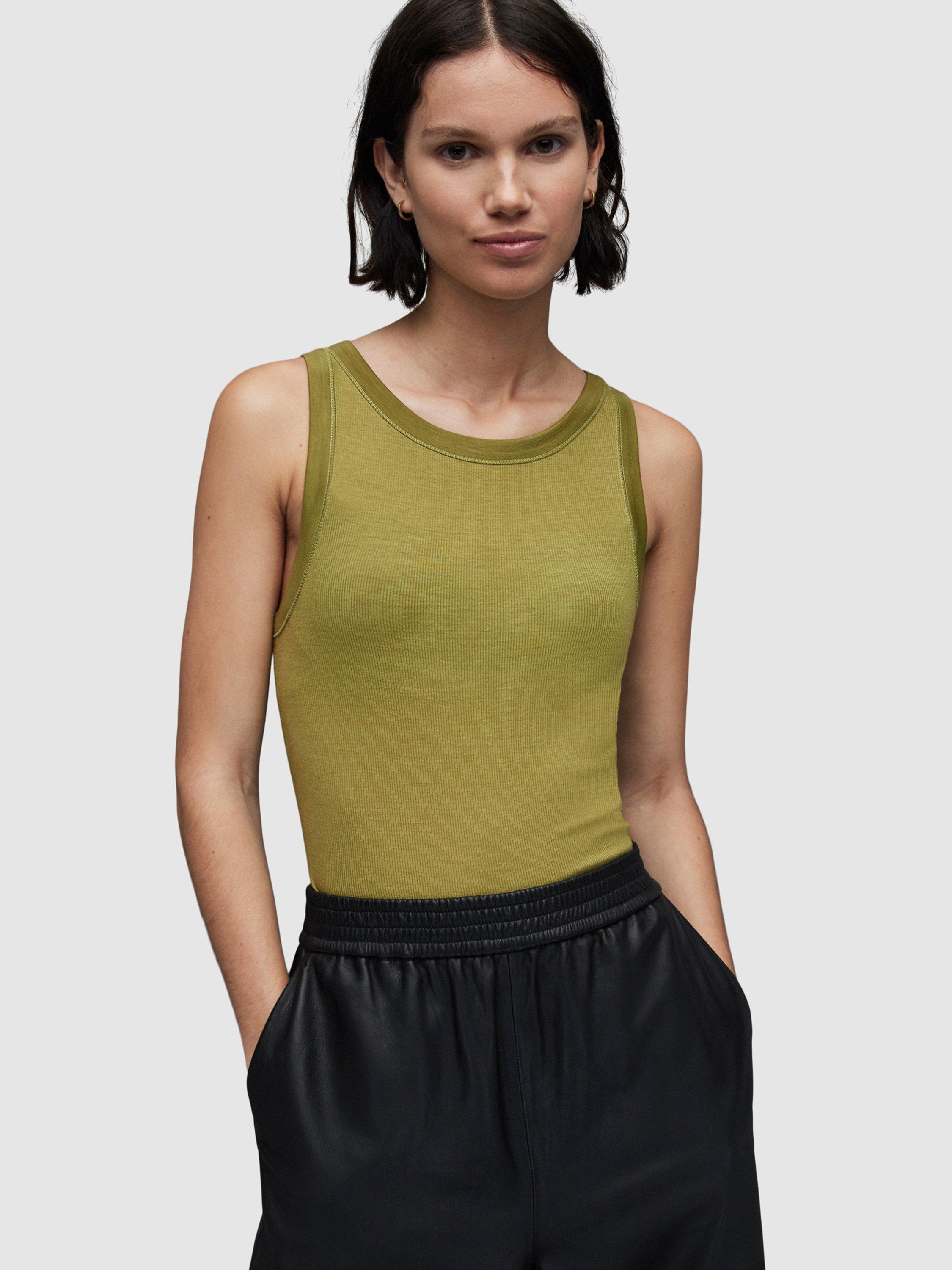 AllSaints Rina Tank Top, Kiwi Green