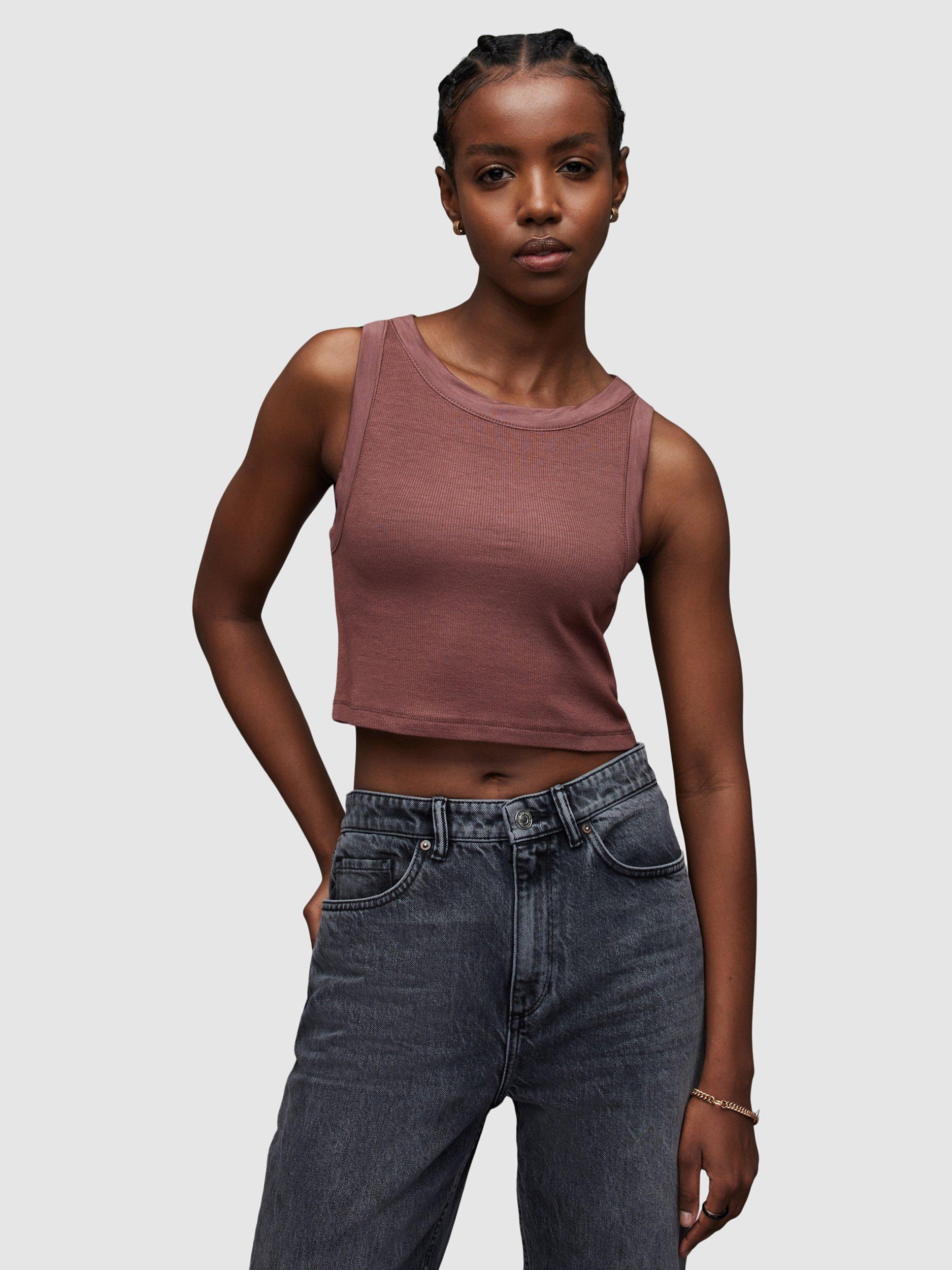AllSaints Rina Cropped Tank Top