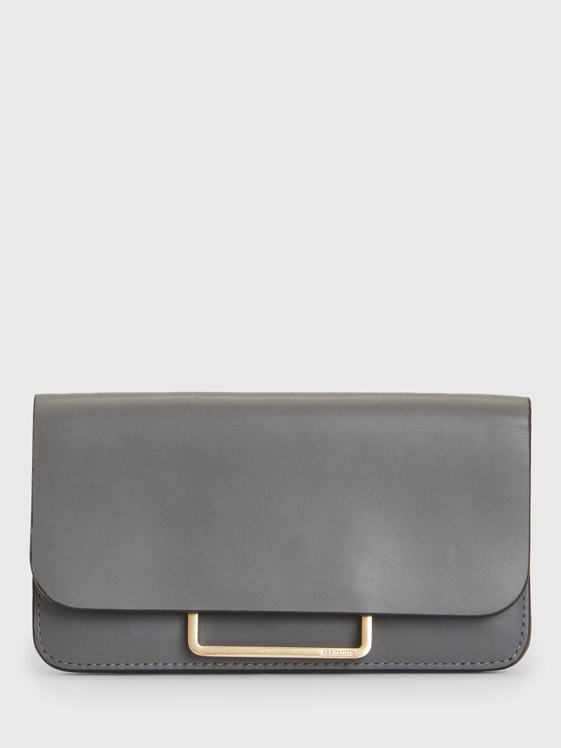 AllSaints Monique Belt Wallet Bag, Slate Grey, One Size