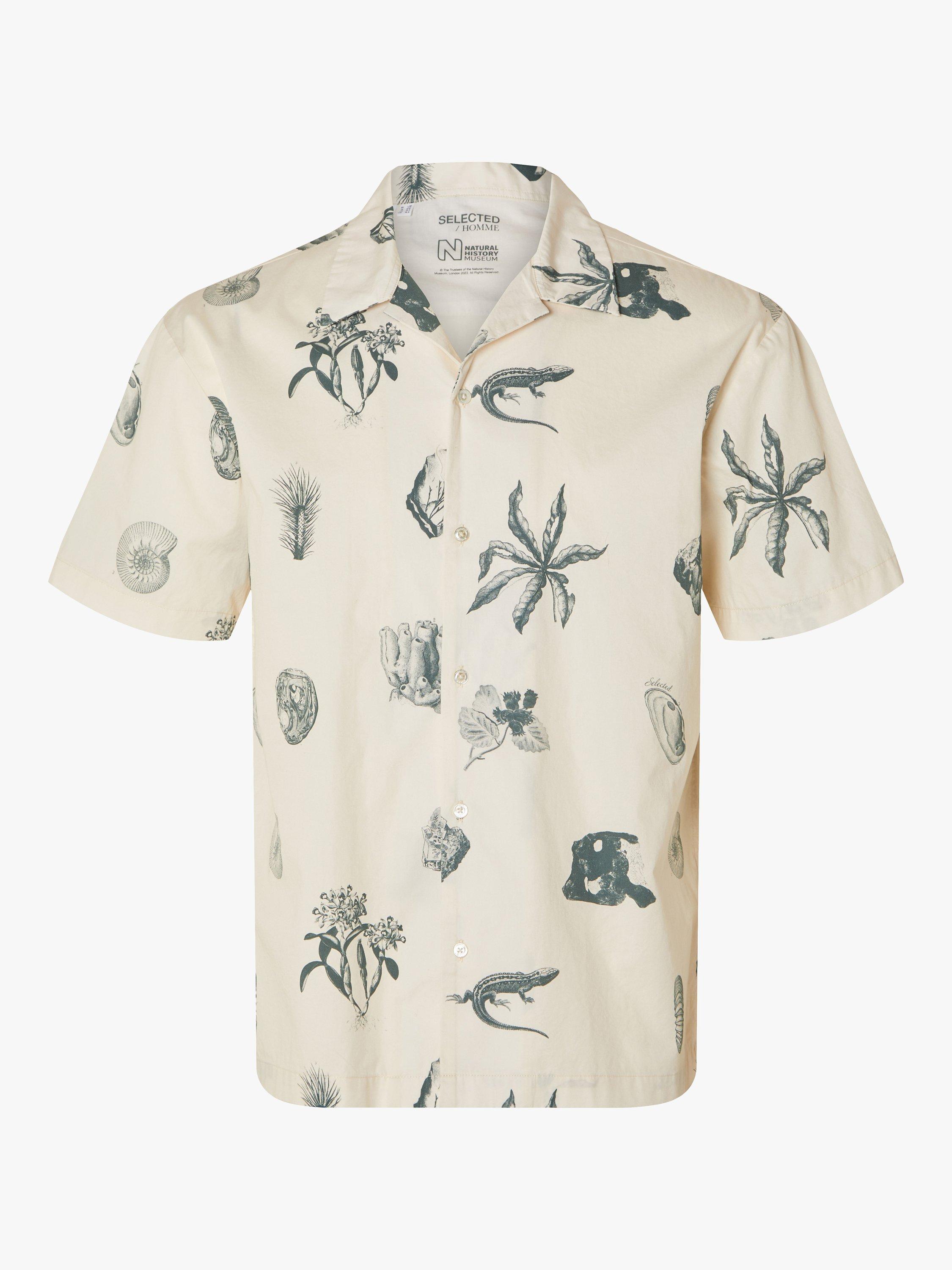SELECTED HOMME Short Sleeve Relaxed Fit Shirt, Multi