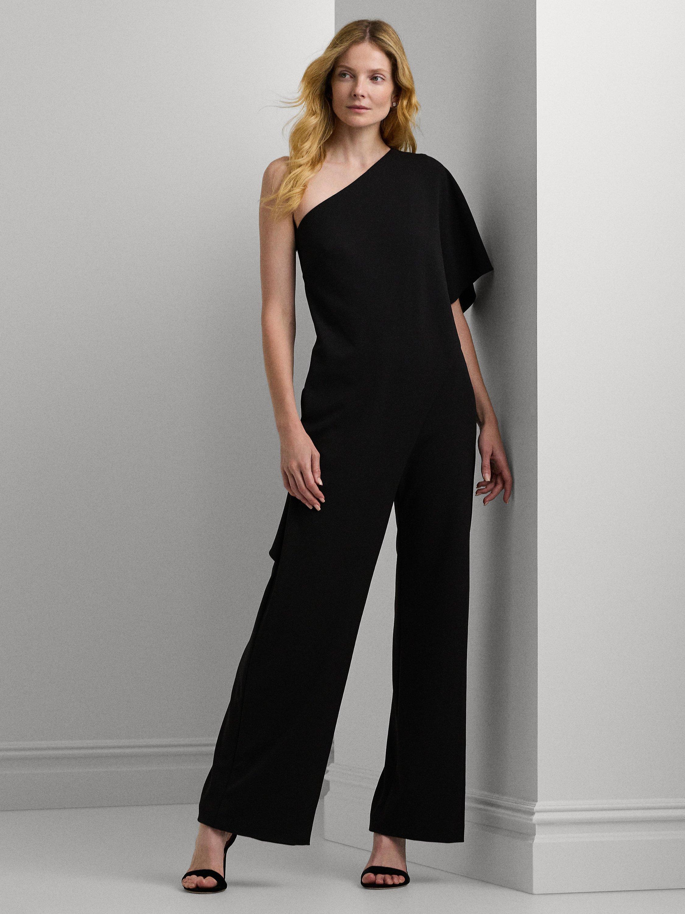 One sleeve jumpsuit black online