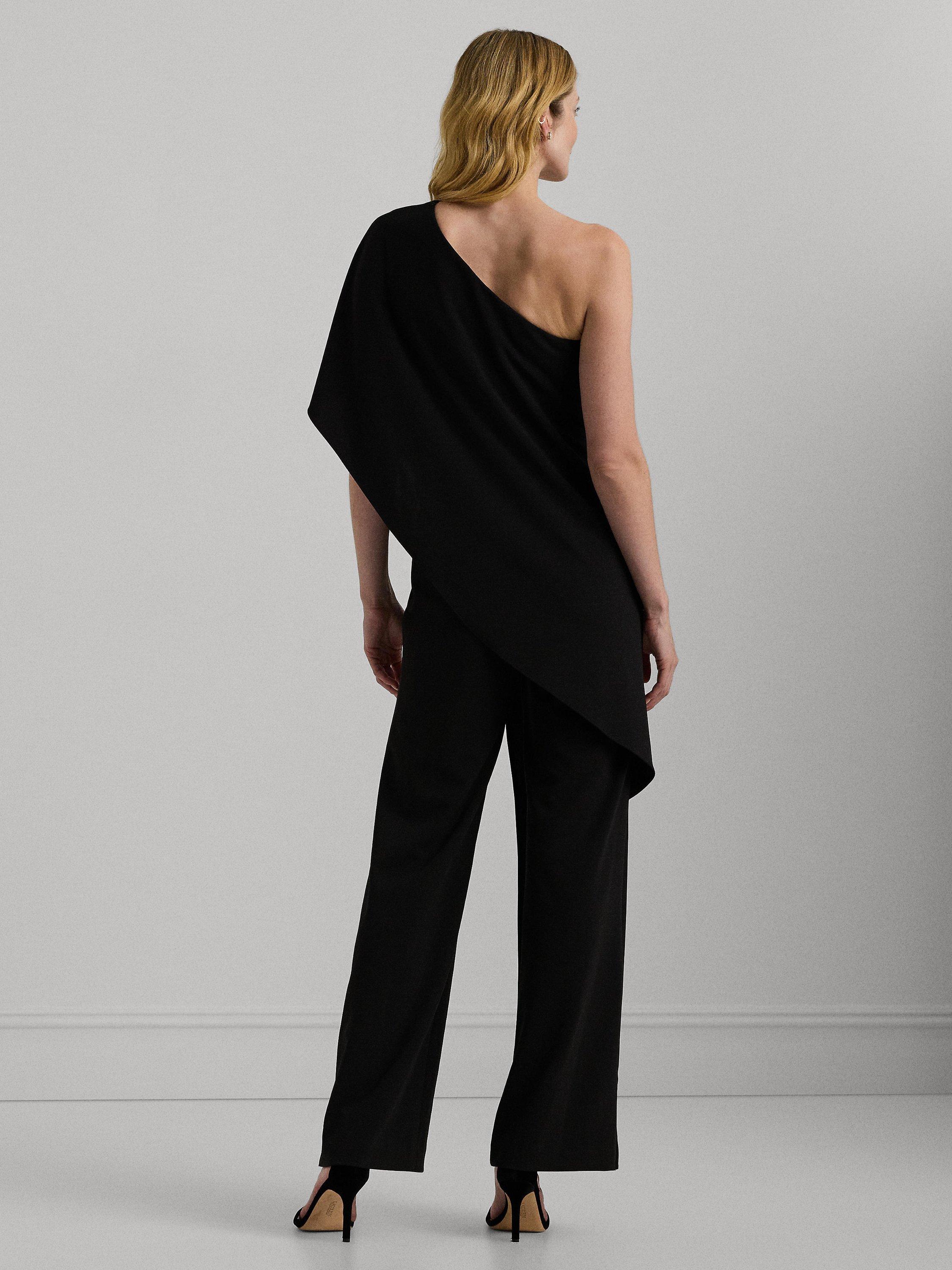 Lauren Ralph Lauren April One Shoulder Jumpsuit Black