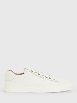 AllSaints Brody Leather Low Top Trainers, White