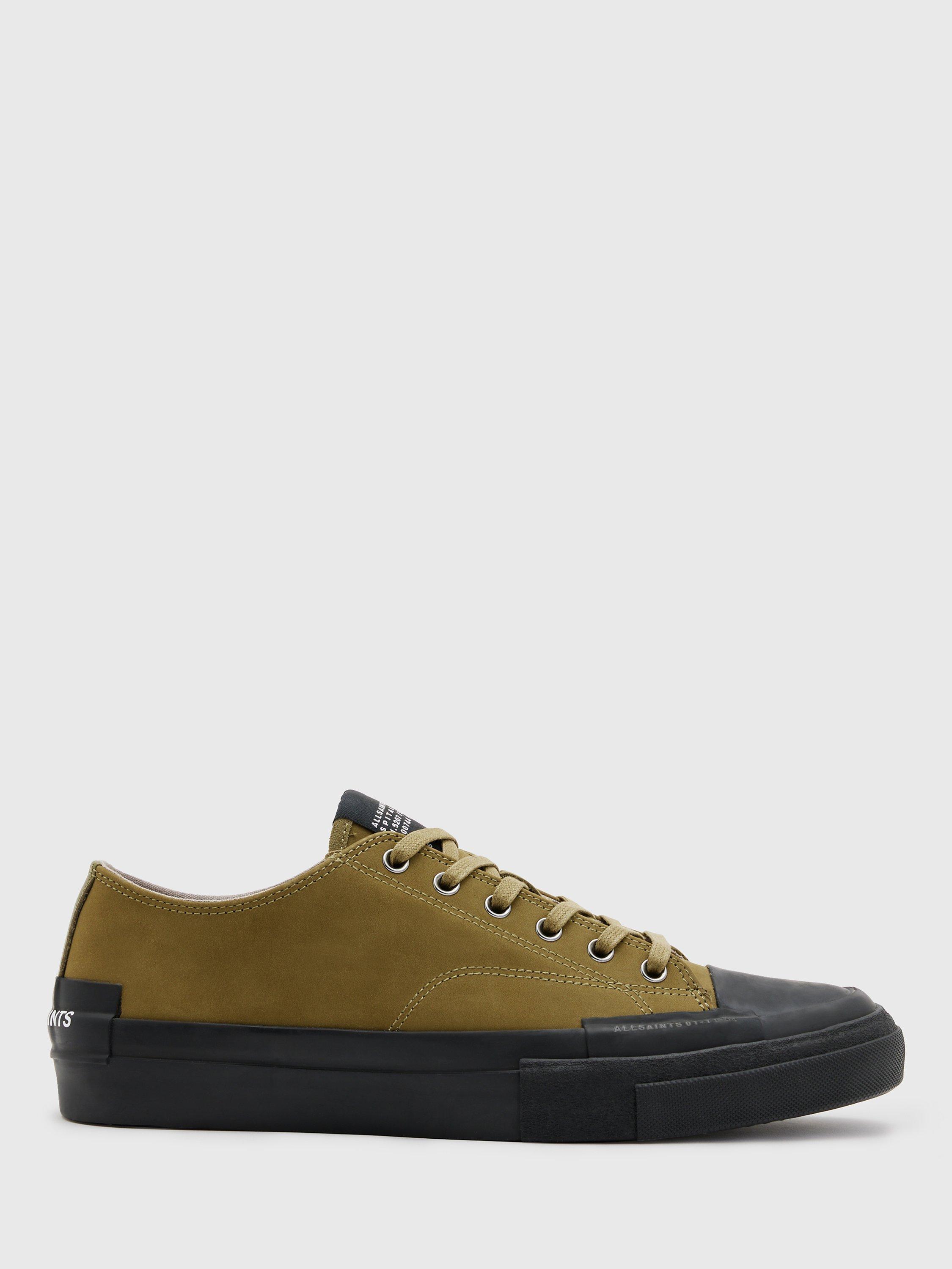 AllSaints Redd Low Top Trainers, Khaki