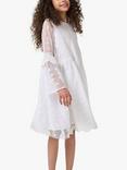 Angel & Rocket Kids' Lace Bell Sleeve Boho Dress, White, White